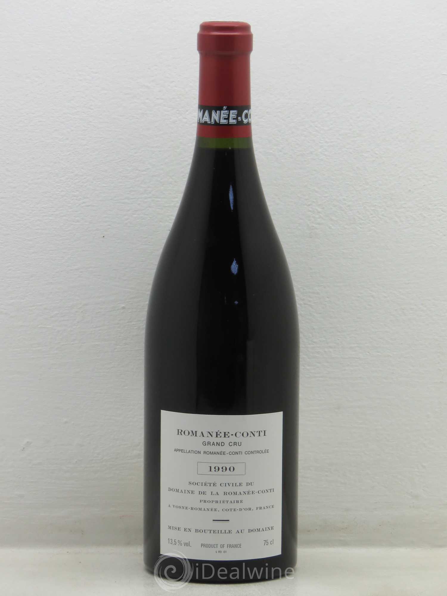 Romanée-Conti Grand Cru Domaine de la Romanée-Conti 1990 - Lot de 1 bouteille - 1