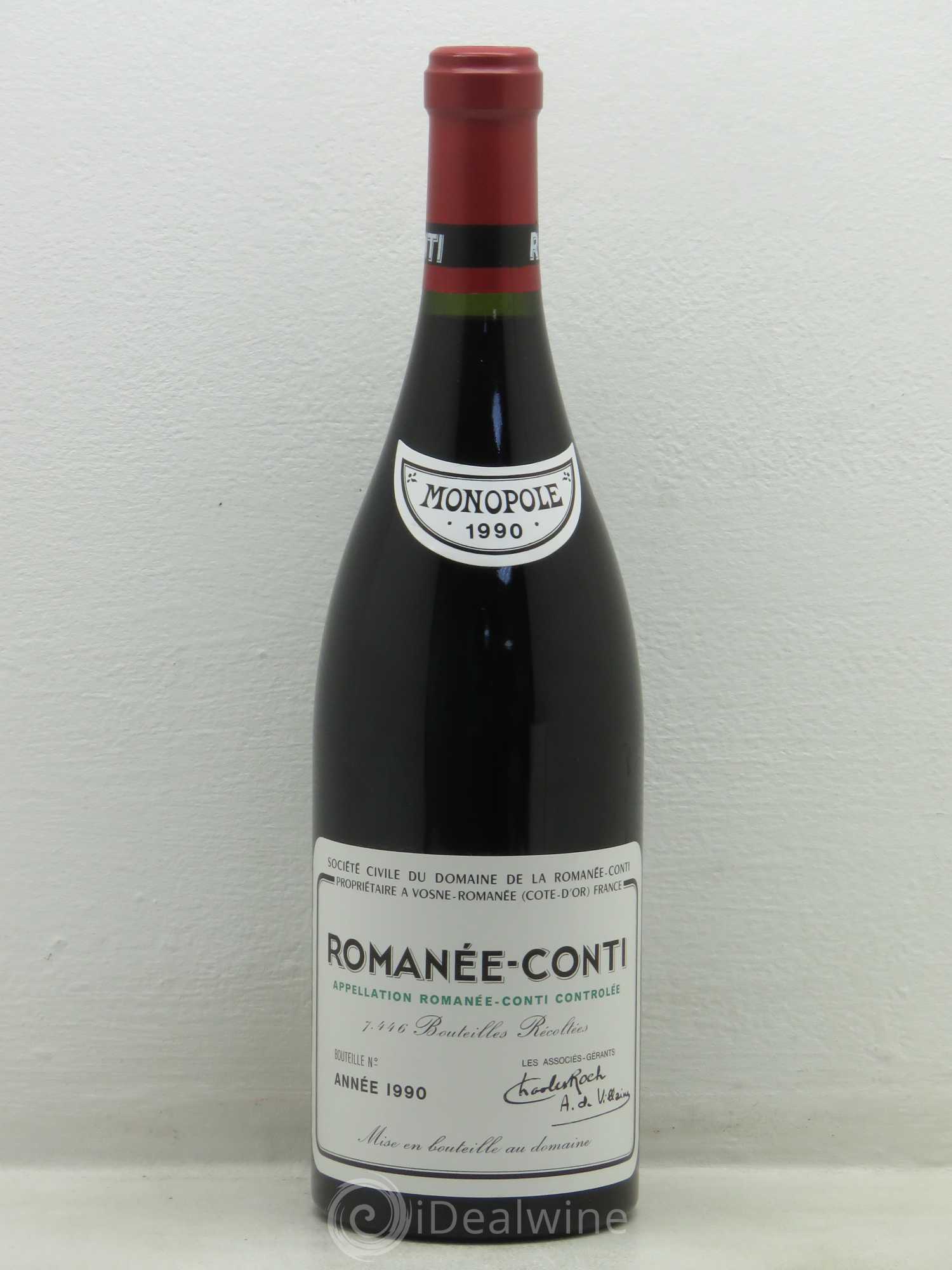 Romanée-Conti Grand Cru Domaine de la Romanée-Conti 1990 - Lot de 1 bouteille - 0