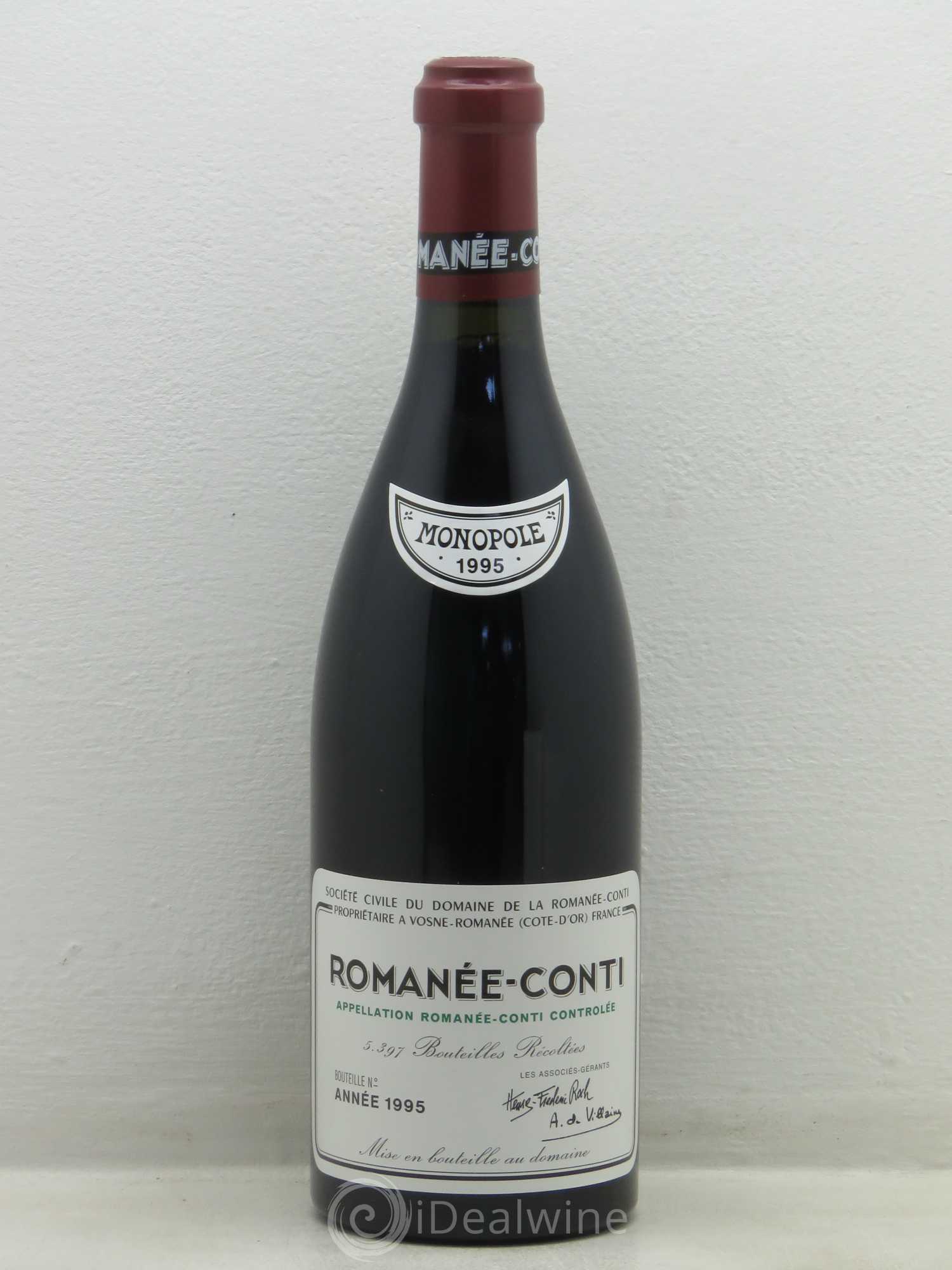 Romanée-Conti Grand Cru Domaine de la Romanée-Conti 1995 - Lot de 1 bouteille - 0