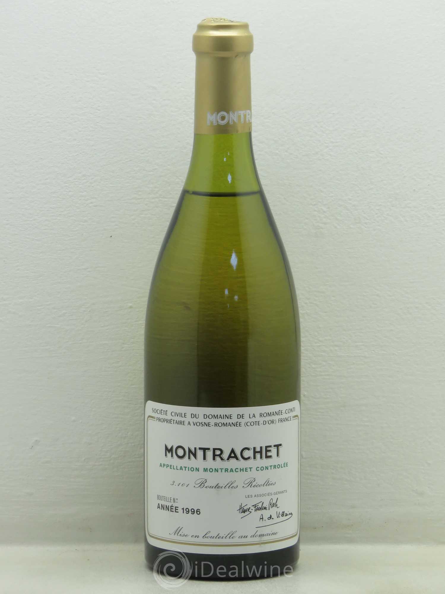 Montrachet Grand Cru Domaine de la Romanée-Conti 1996 - Lot de 1 bouteille - 0