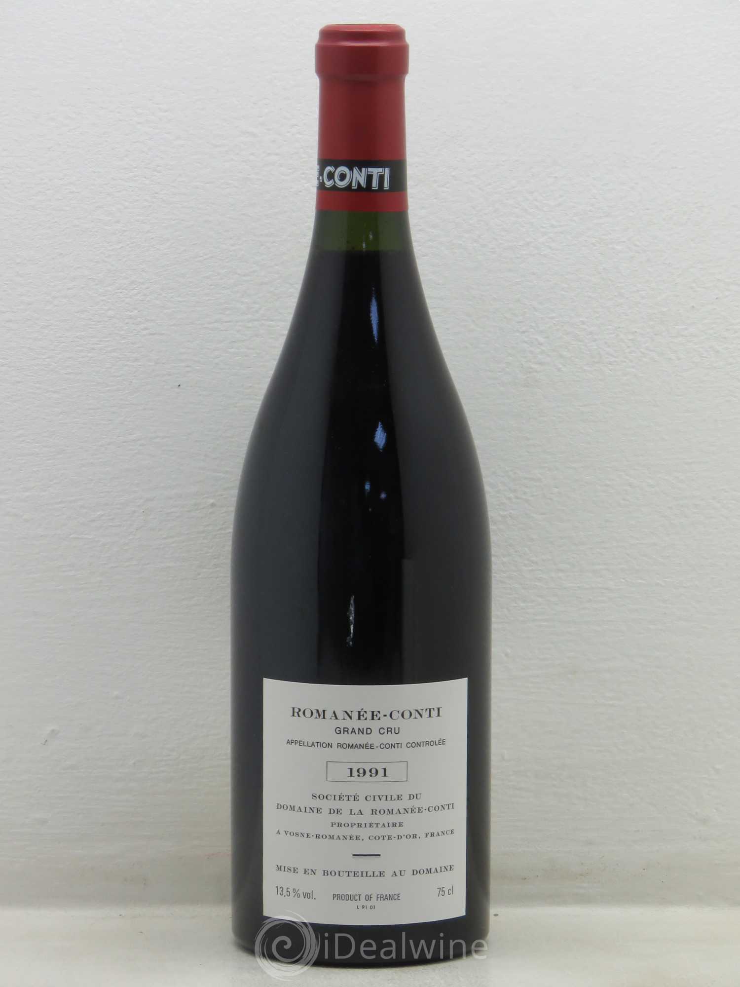 Romanée-Conti Grand Cru Domaine de la Romanée-Conti 1991 - Lot de 1 bouteille - 1