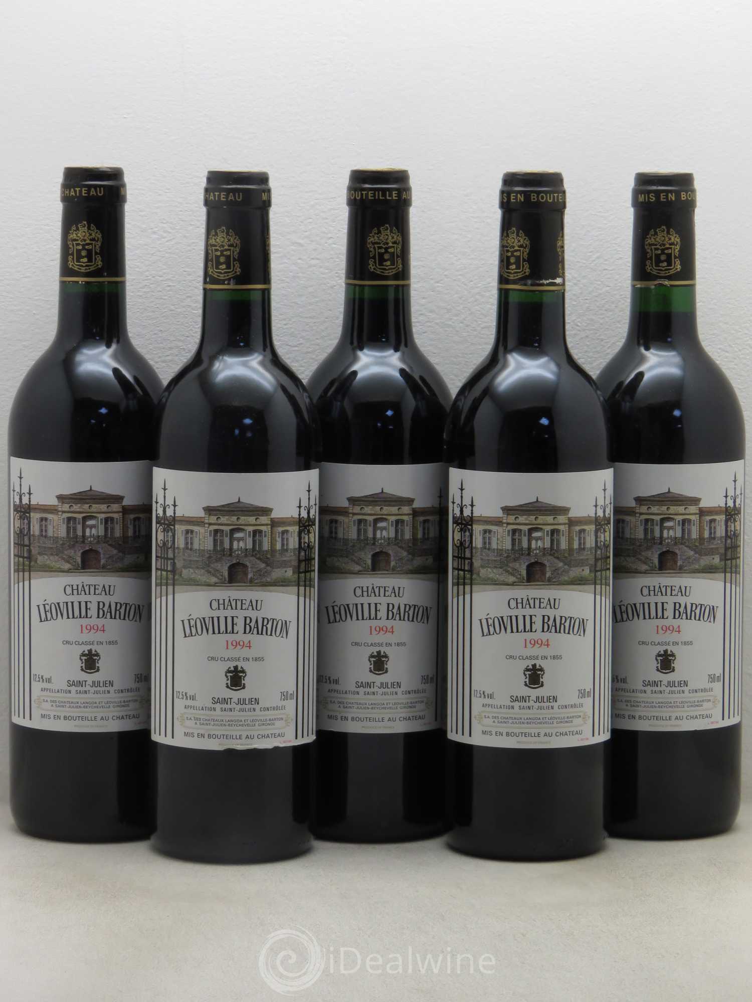 Château Léoville Barton 2ème Grand Cru Classé 1994 - Lot de 5 bouteilles - 0