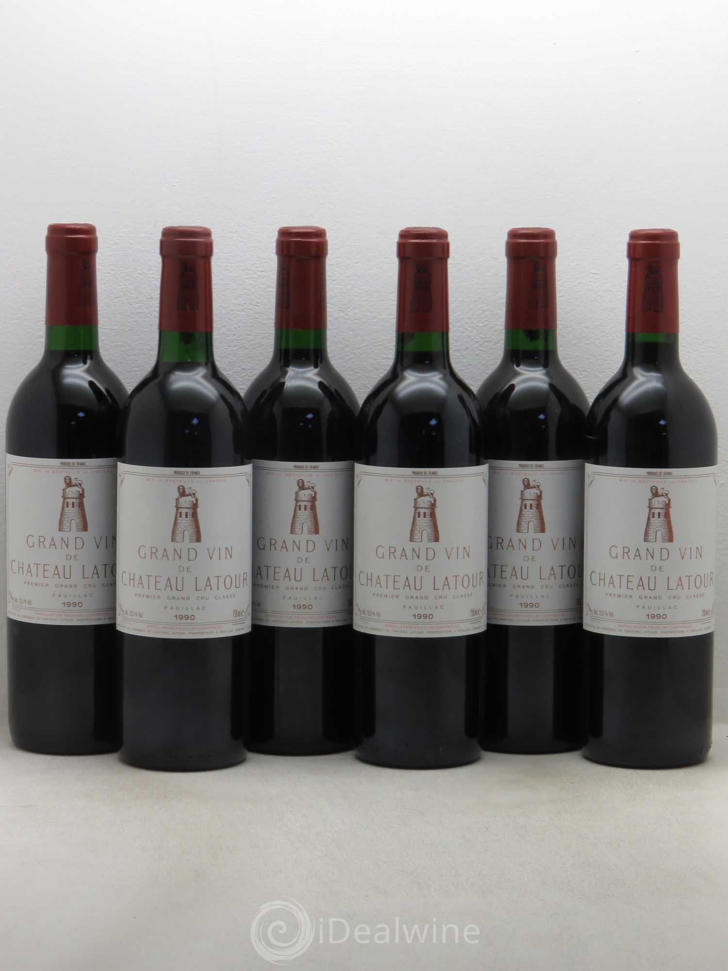 Château Latour 1er Grand Cru Classé 1990 - Lot de 6 bouteilles - 0
