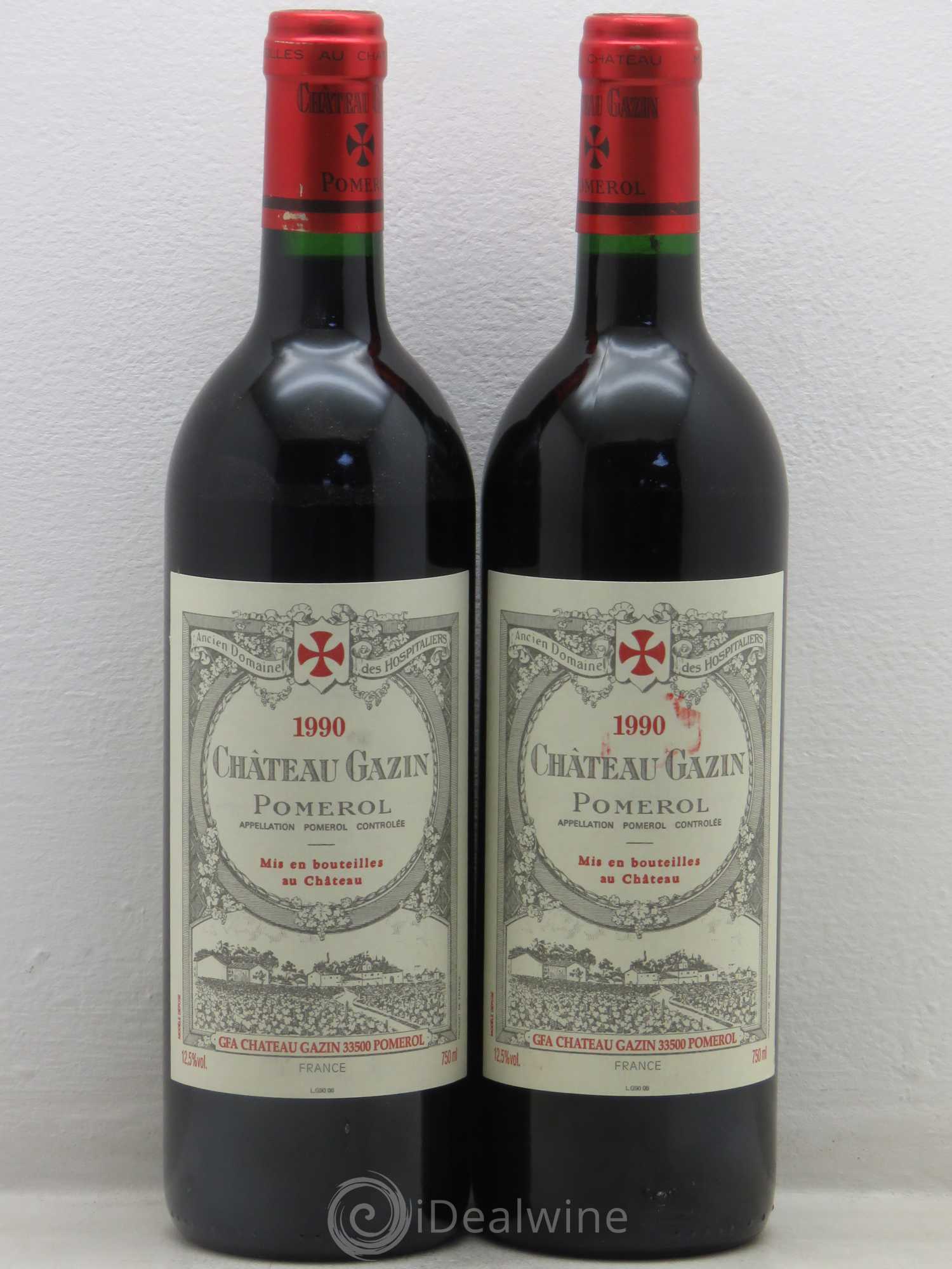 Château Gazin 1990 - Lot de 2 bouteilles - 0