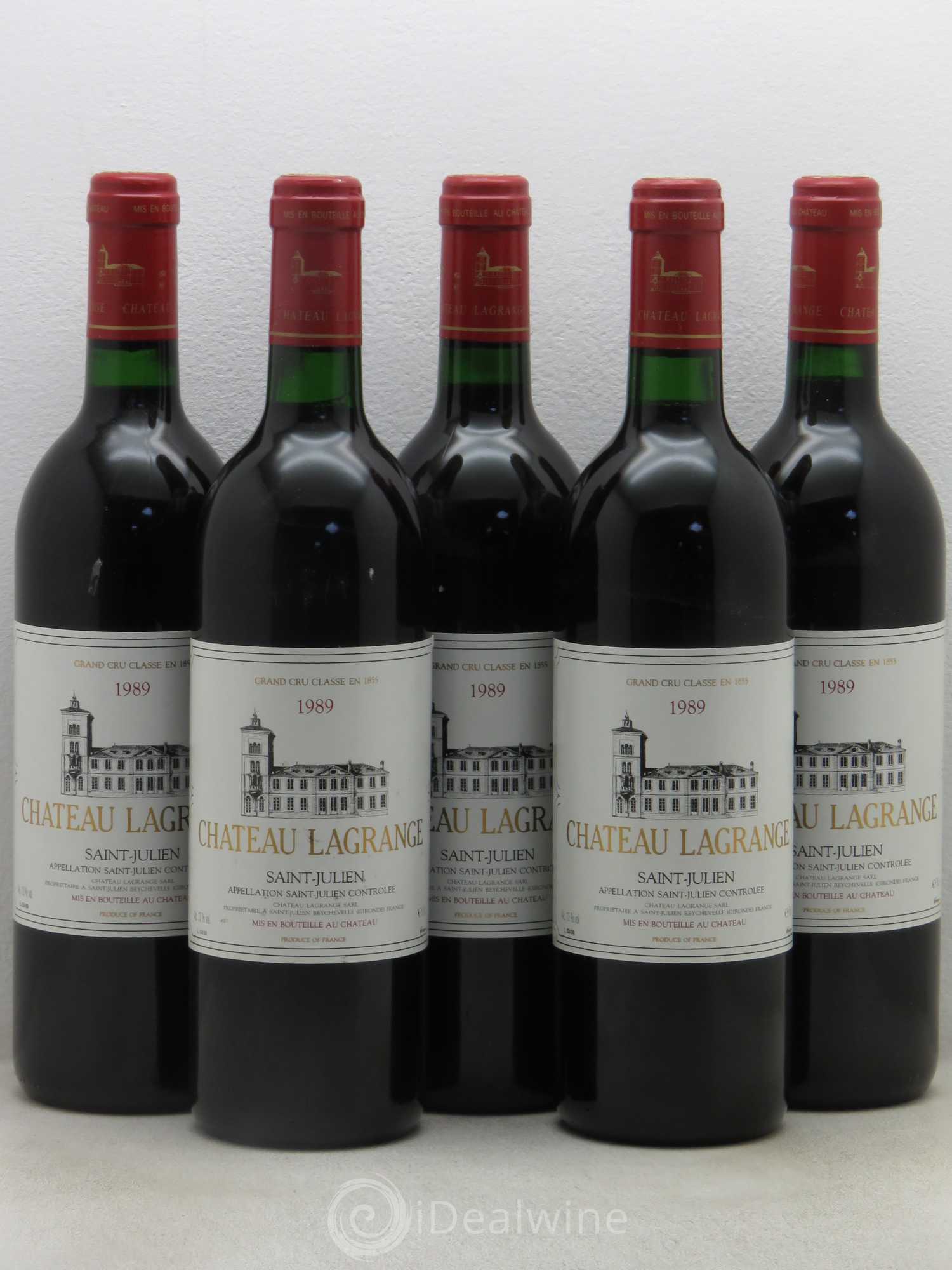 Château Lagrange 3ème Grand Cru Classé 1989 - Lot de 5 bouteilles - 0