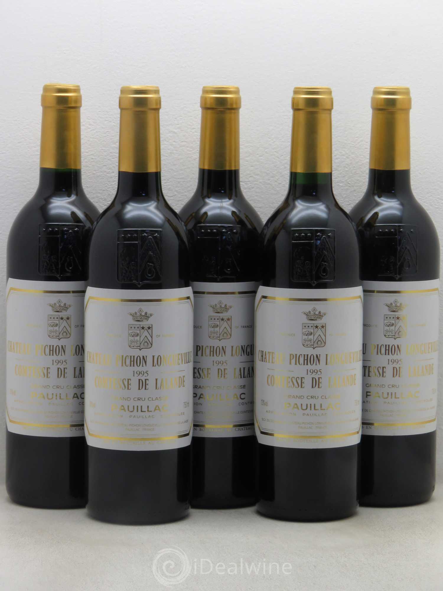 Château Pichon Longueville Comtesse de Lalande 2ème Grand Cru Classé 1995 - Lot de 5 bouteilles - 0