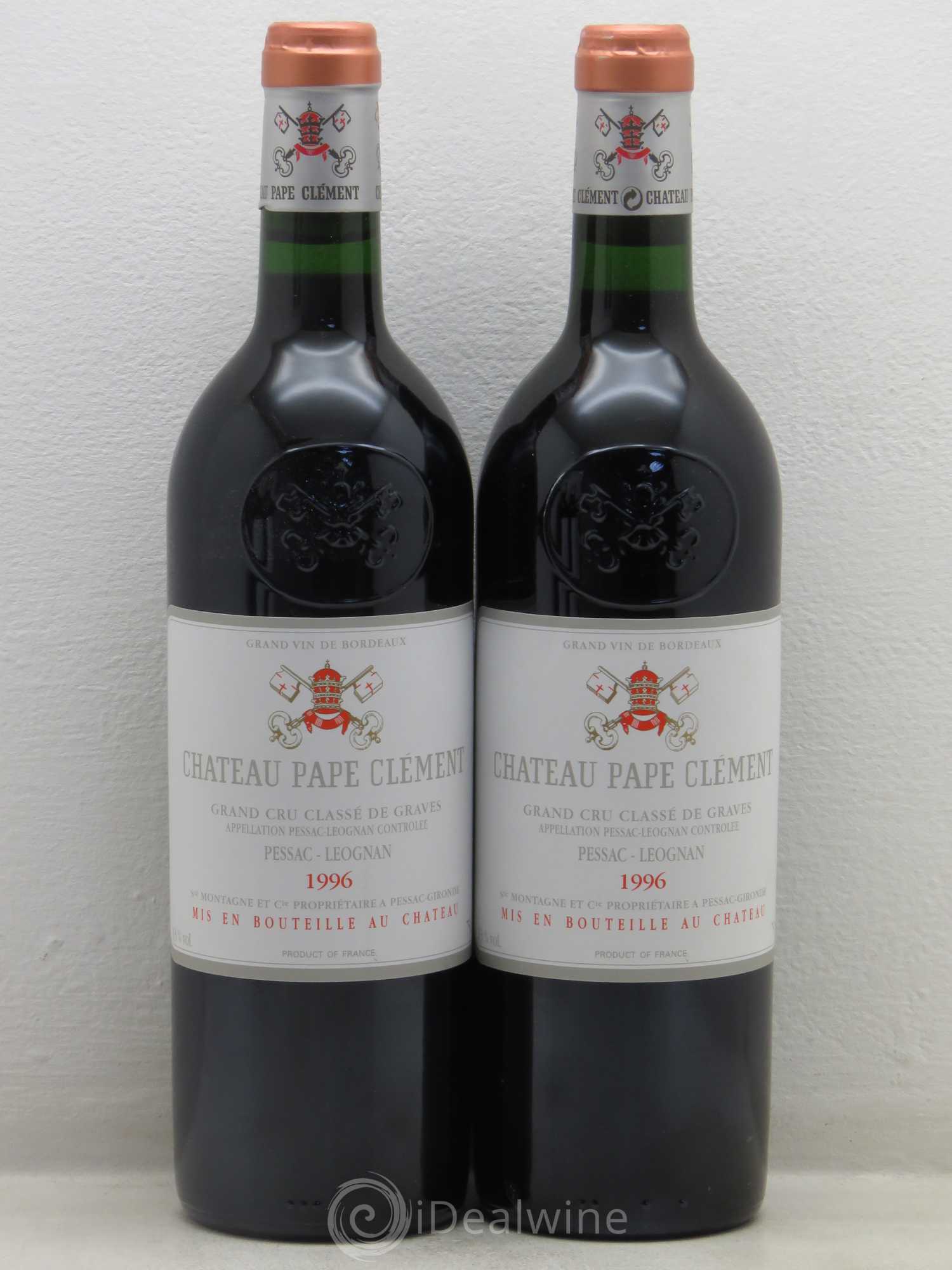 Château Pape Clément Cru Classé de Graves 1996 - Lot de 4 bouteilles - 1