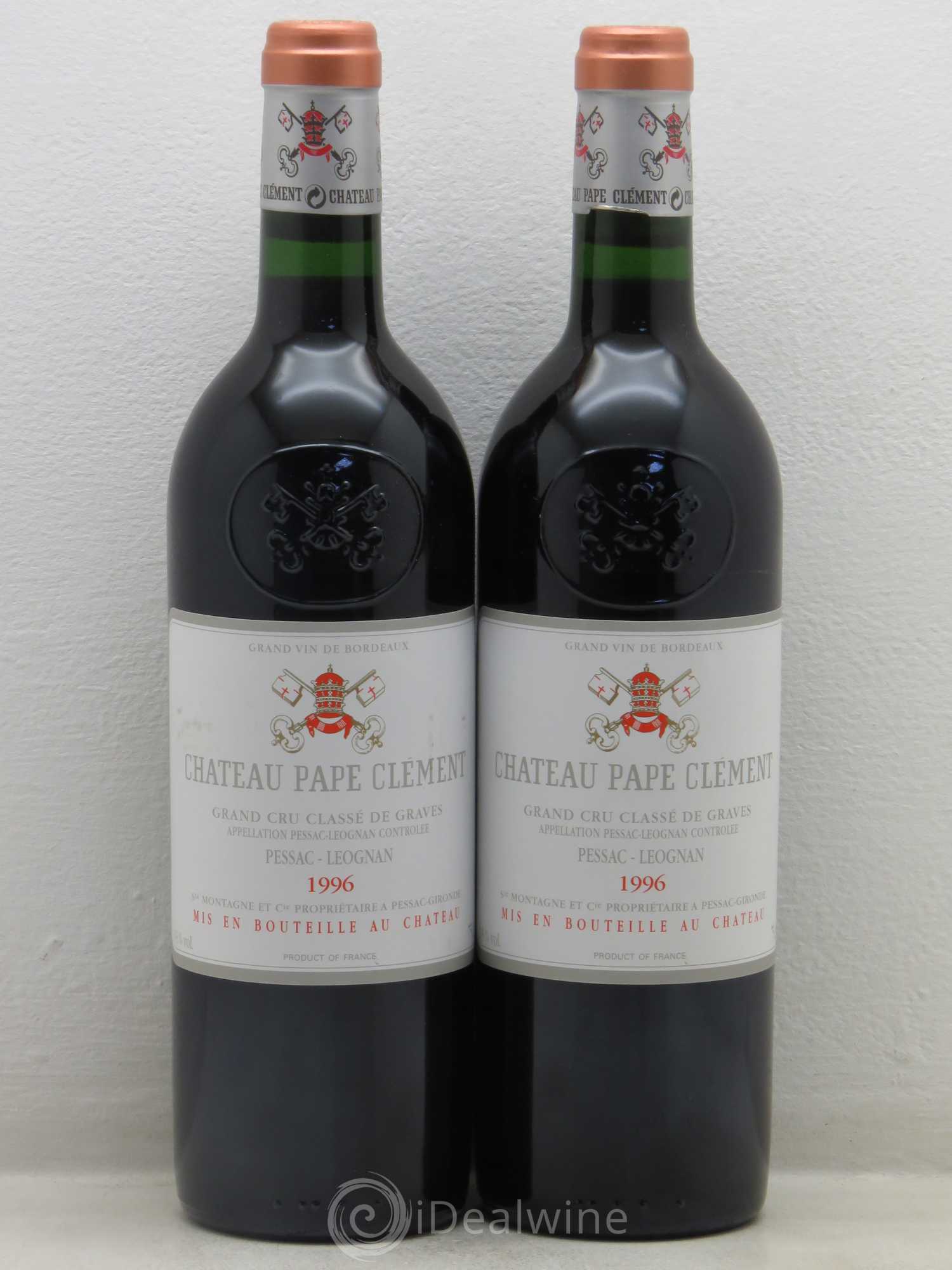 Château Pape Clément Cru Classé de Graves 1996 - Lot de 4 bouteilles - 2