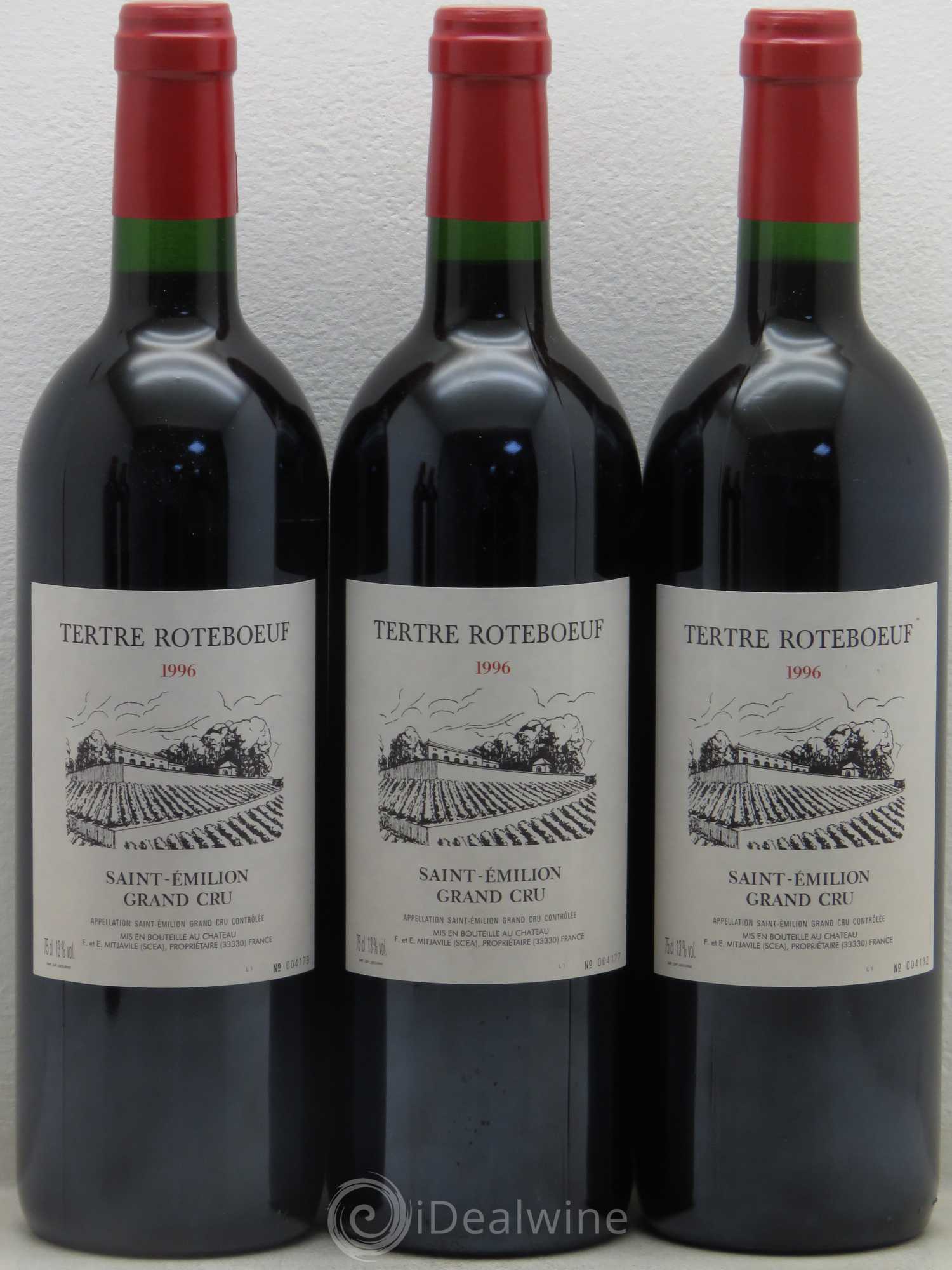 Château Tertre Roteboeuf 1996 - Posten von 5 Flaschen - 1
