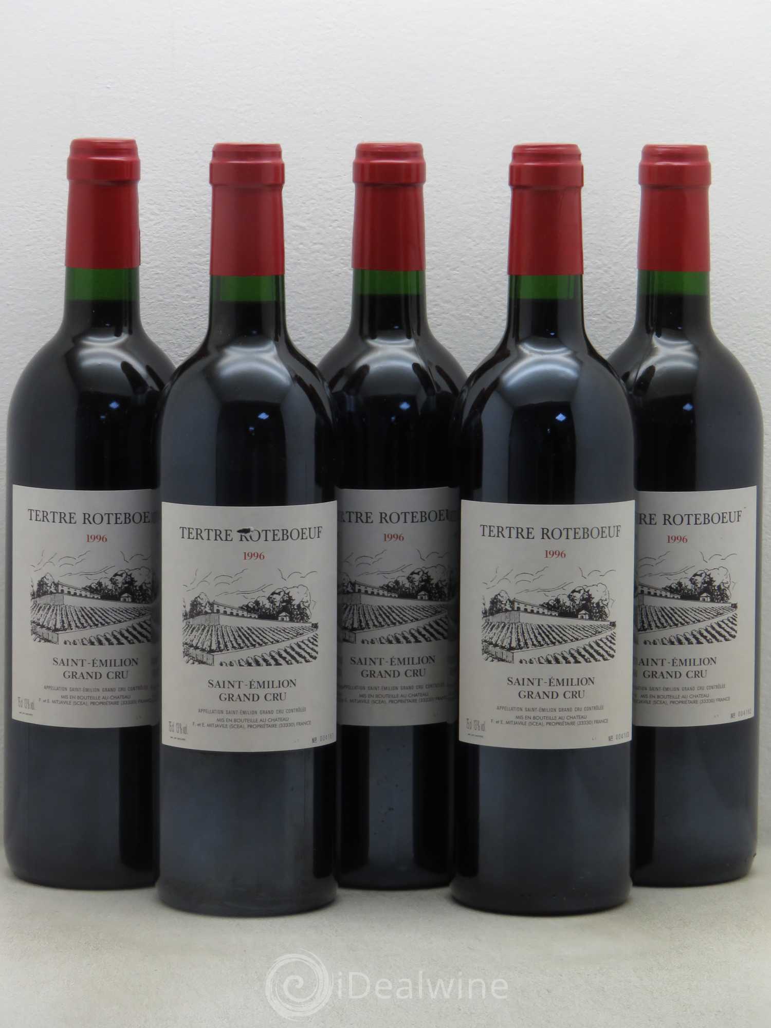 Château Tertre Roteboeuf 1996 - Posten von 5 Flaschen - 0