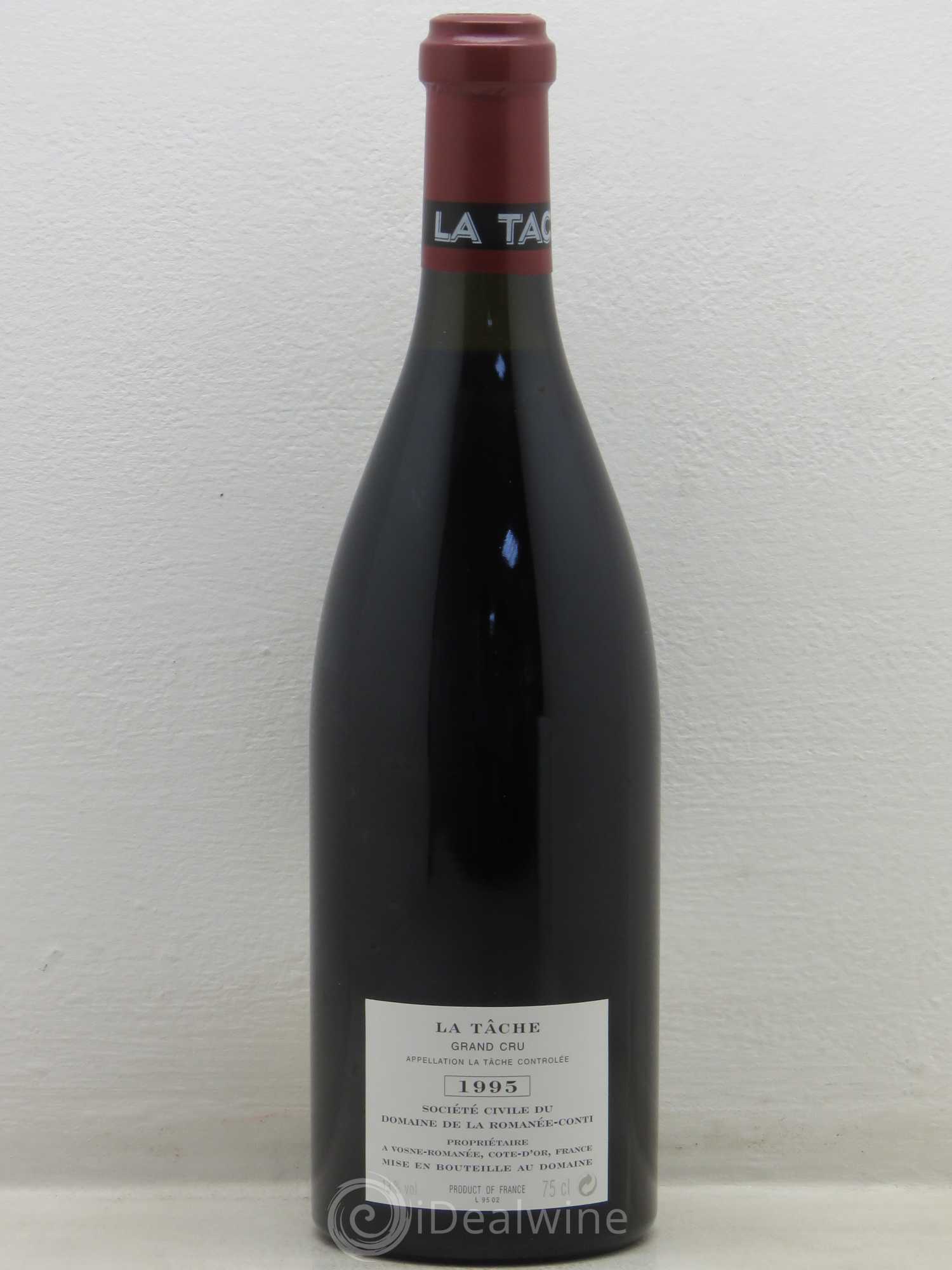 La Tâche Grand Cru Domaine de la Romanée-Conti 1995 - Lot de 1 bouteille - 1