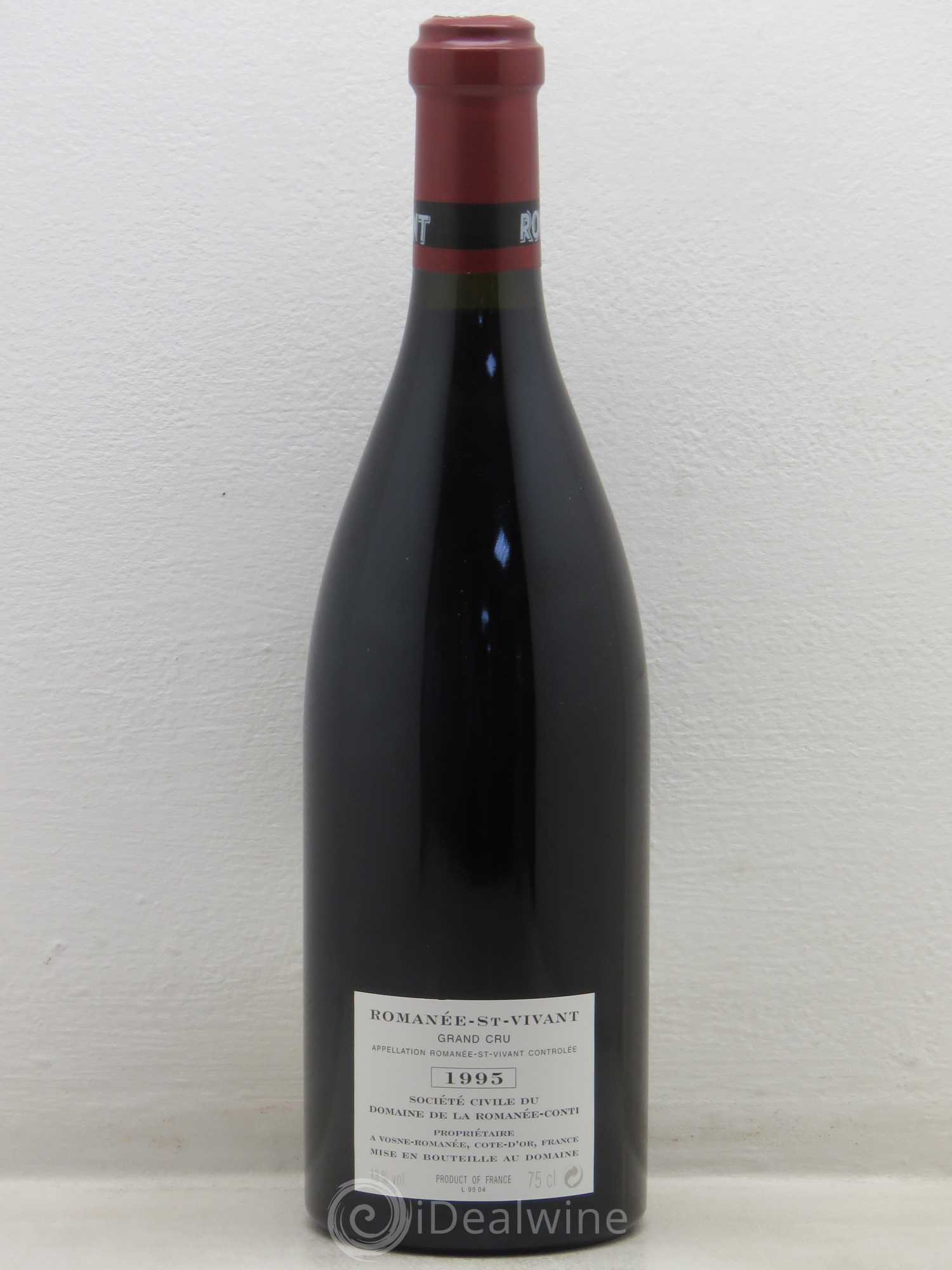 Romanée-Saint-Vivant Grand Cru Domaine de la Romanée-Conti 1995 - Lot de 1 bouteille - 1