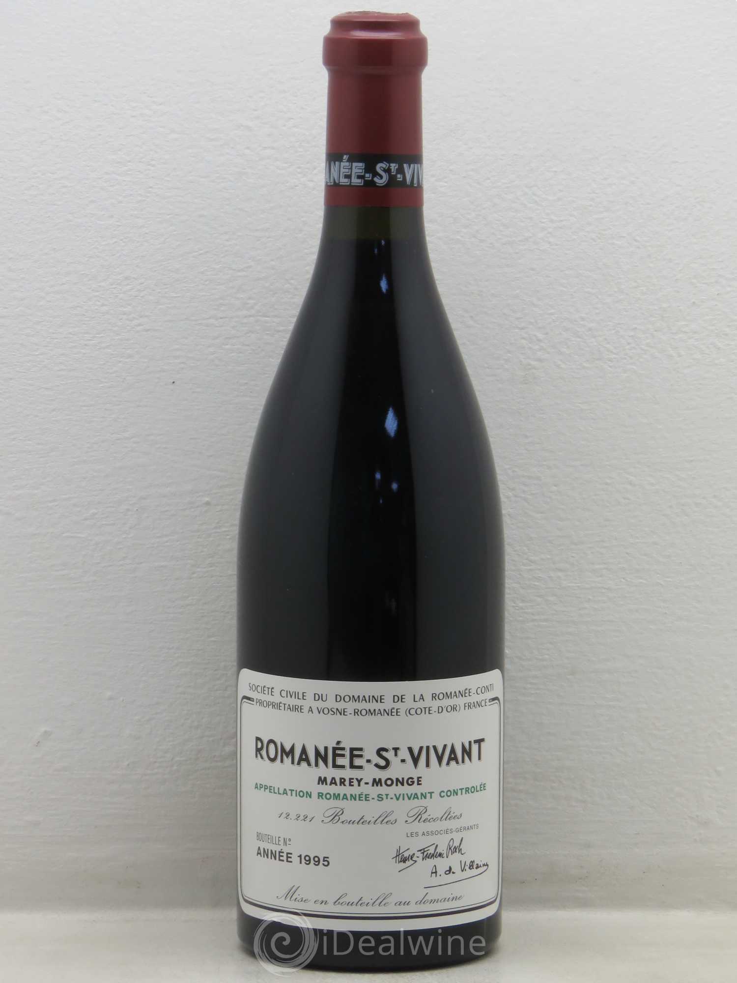 Romanée-Saint-Vivant Grand Cru Domaine de la Romanée-Conti 1995 - Lot de 1 bouteille - 0
