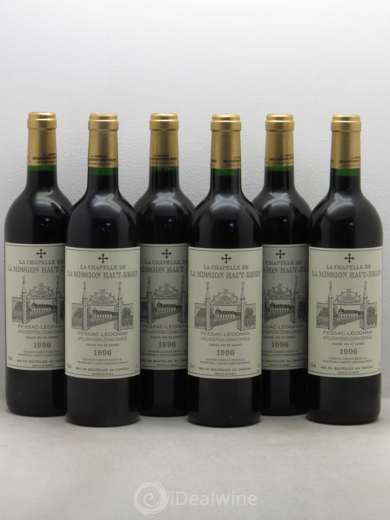 La Chapelle de La Mission Haut-Brion Second Vin 1996 - Lot de 6 bouteilles - 0