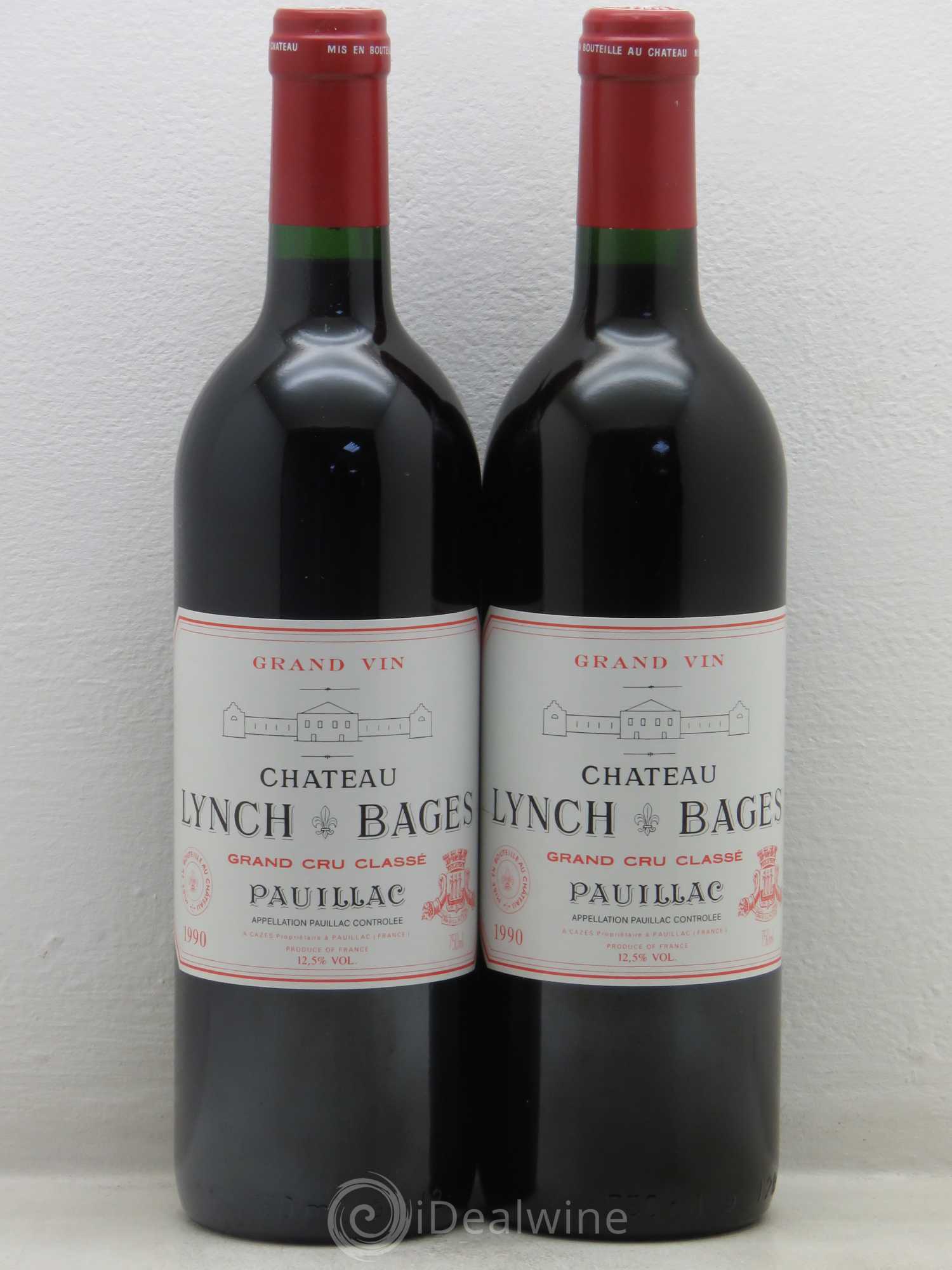 Château Lynch Bages 5ème Grand Cru Classé 1990 - Lot de 4 bouteilles - 2