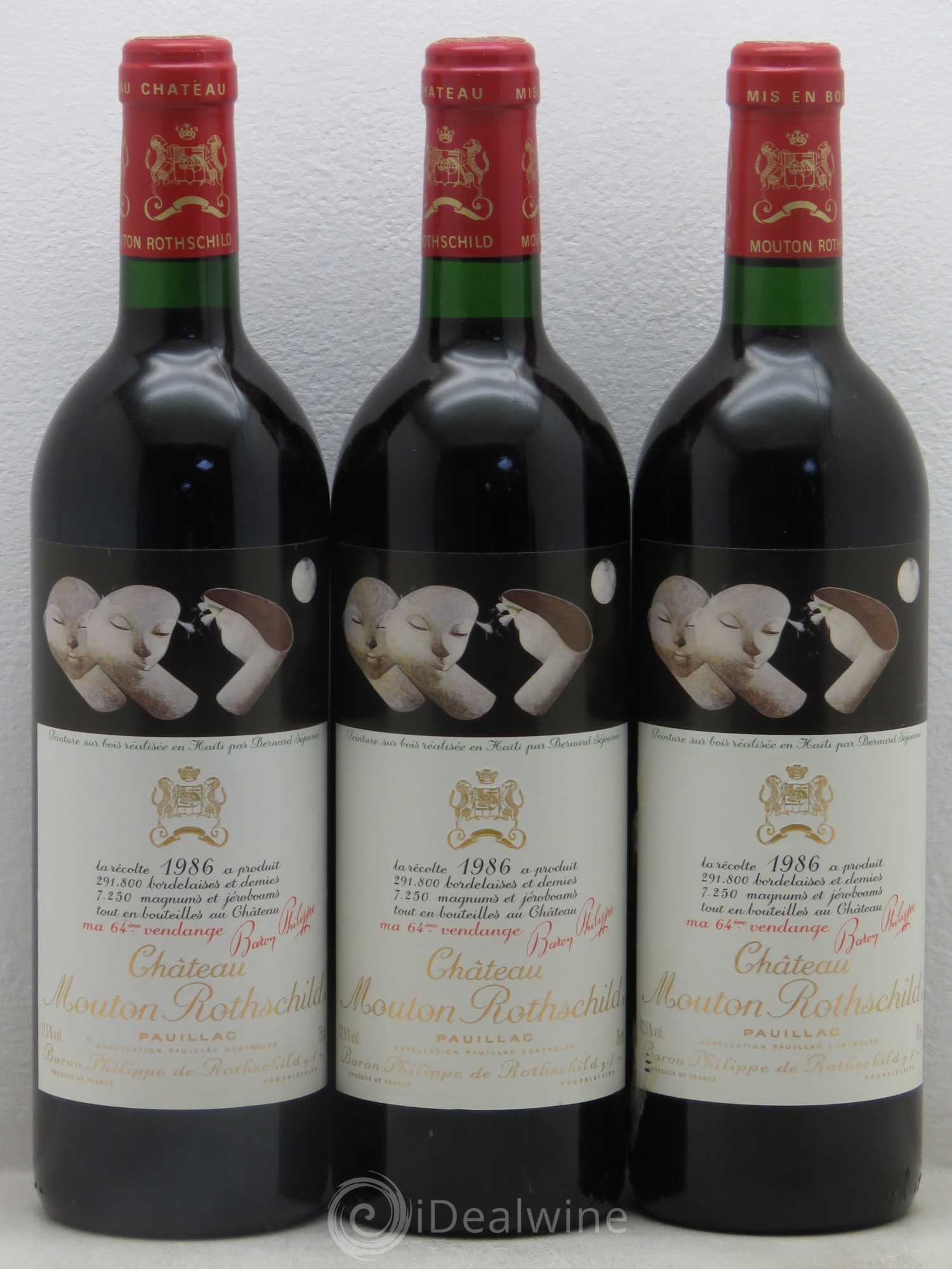 Château Mouton Rothschild 1er Grand Cru Classé 1986 - Lot de 6 bouteilles - 2
