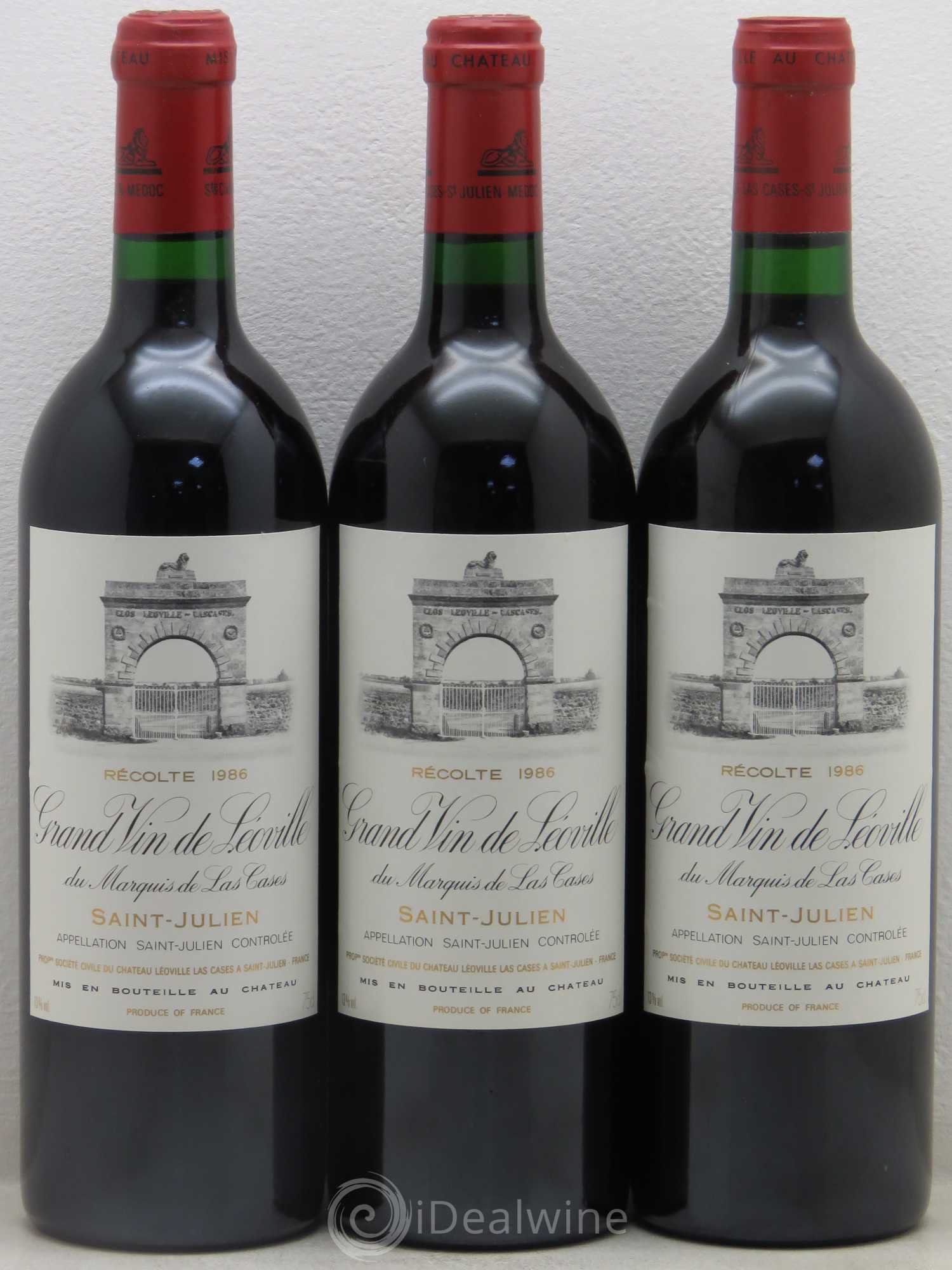 Château Léoville Las Cases 2ème Grand Cru Classé 1986 - Lot de 6 bouteilles - 2