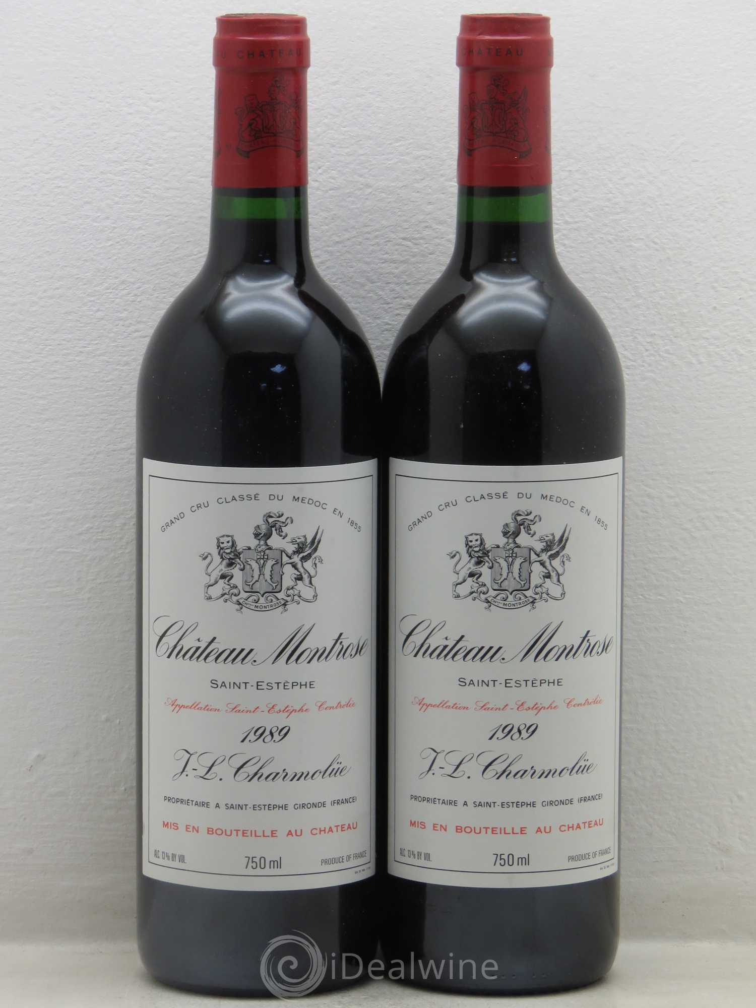 Château Montrose 2ème Grand Cru Classé 1989 - Lot de 2 bouteilles - 0