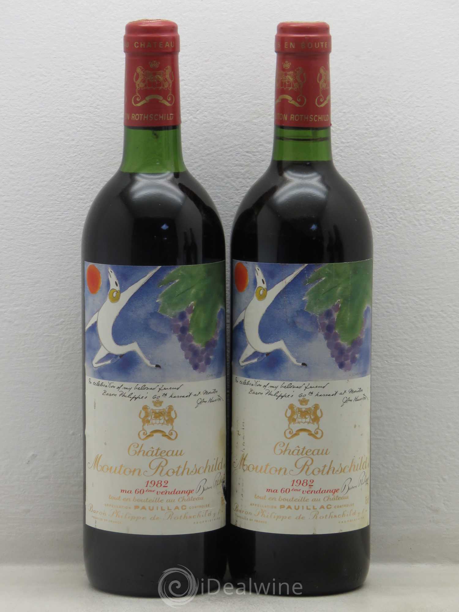 Château Mouton Rothschild 1er Grand Cru Classé 1982 - Lot de 4 bouteilles - 2