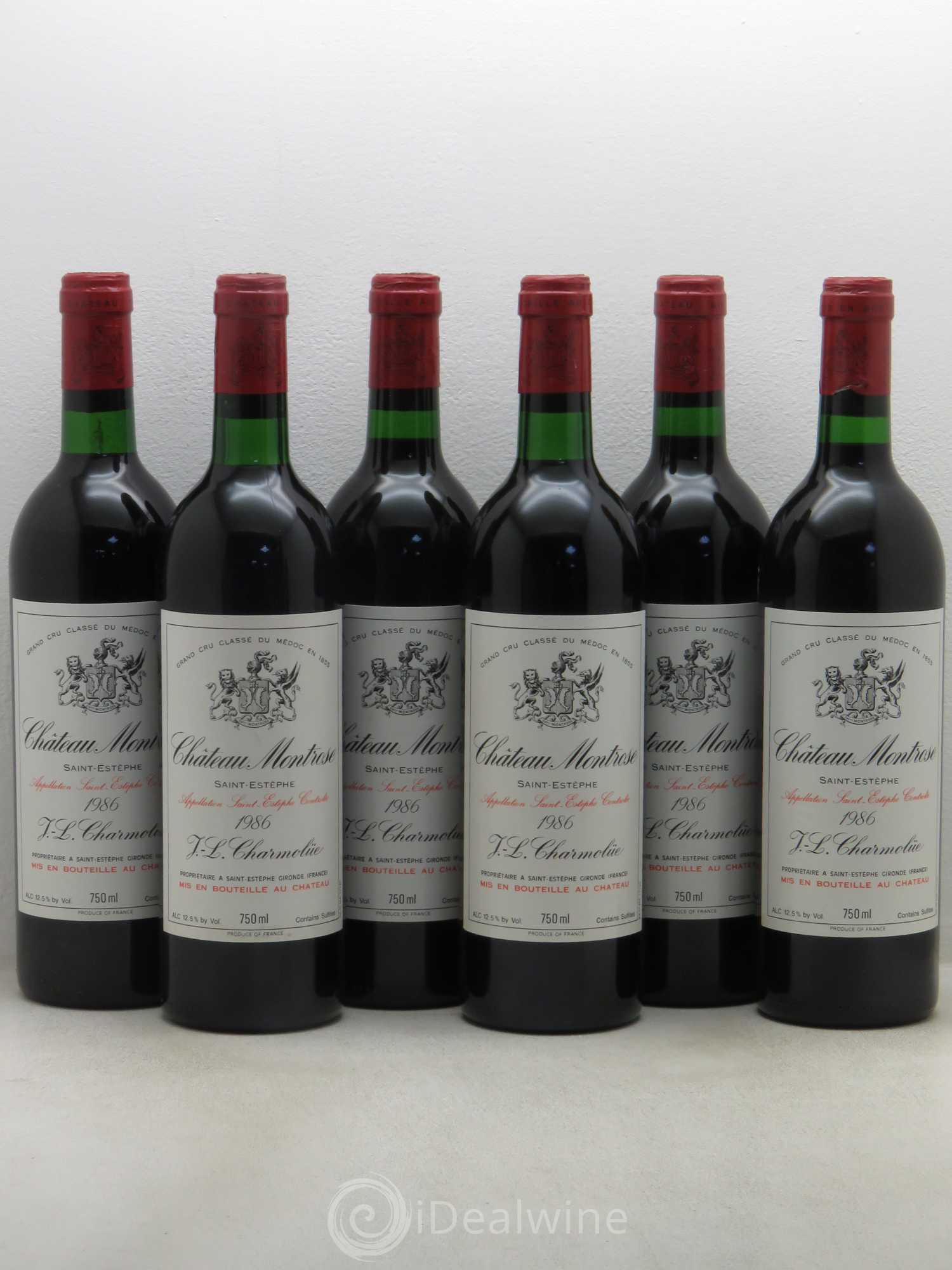 Château Montrose 2ème Grand Cru Classé 1986 - Lot de 6 bouteilles - 0