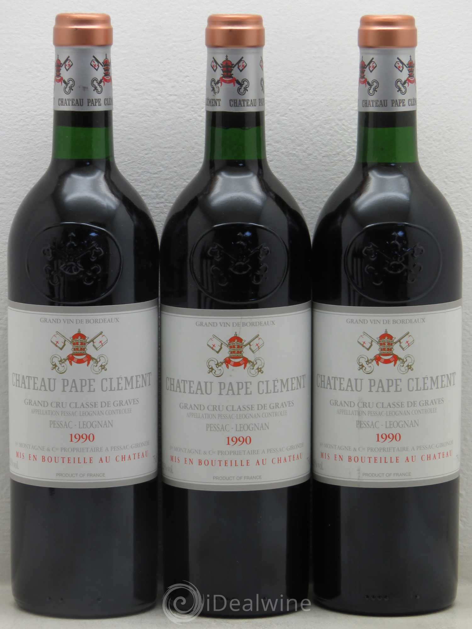 Château Pape Clément Cru Classé de Graves 1990 - Lot de 6 bouteilles - 1