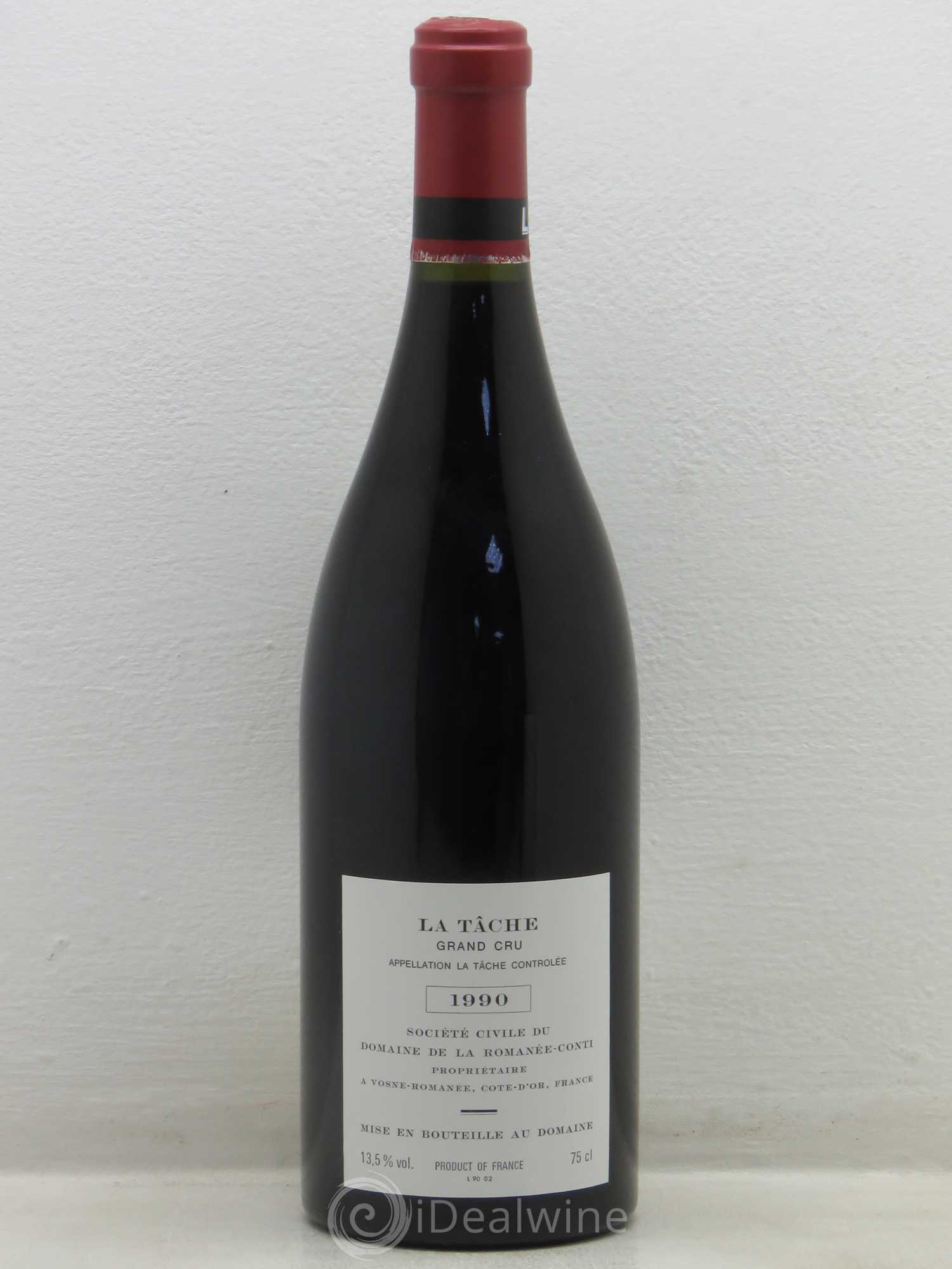 La Tâche Grand Cru Domaine de la Romanée-Conti 1990 - Posten von 1 Flasche - 1