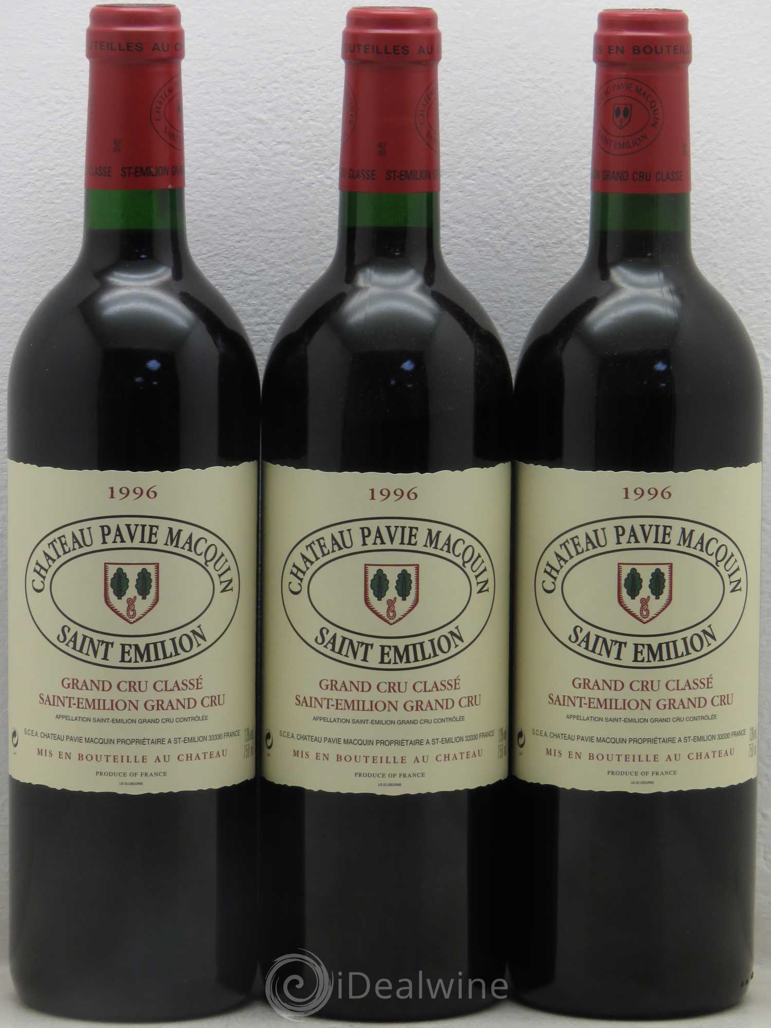 Château Pavie Macquin 1er Grand Cru Classé B 1996 - Lot de 6 bouteilles - 2