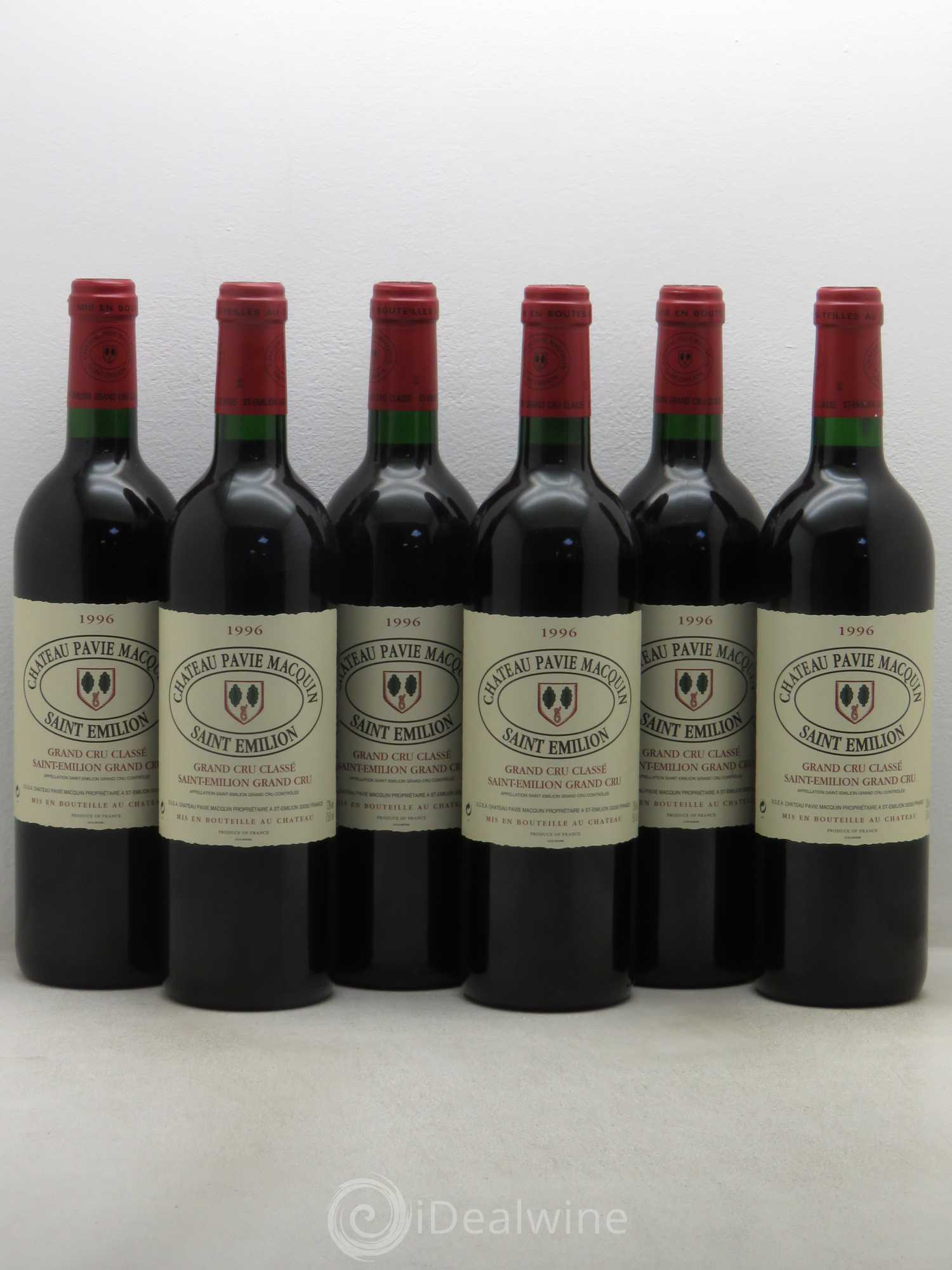 Château Pavie Macquin 1er Grand Cru Classé B 1996 - Lot de 6 bouteilles - 0