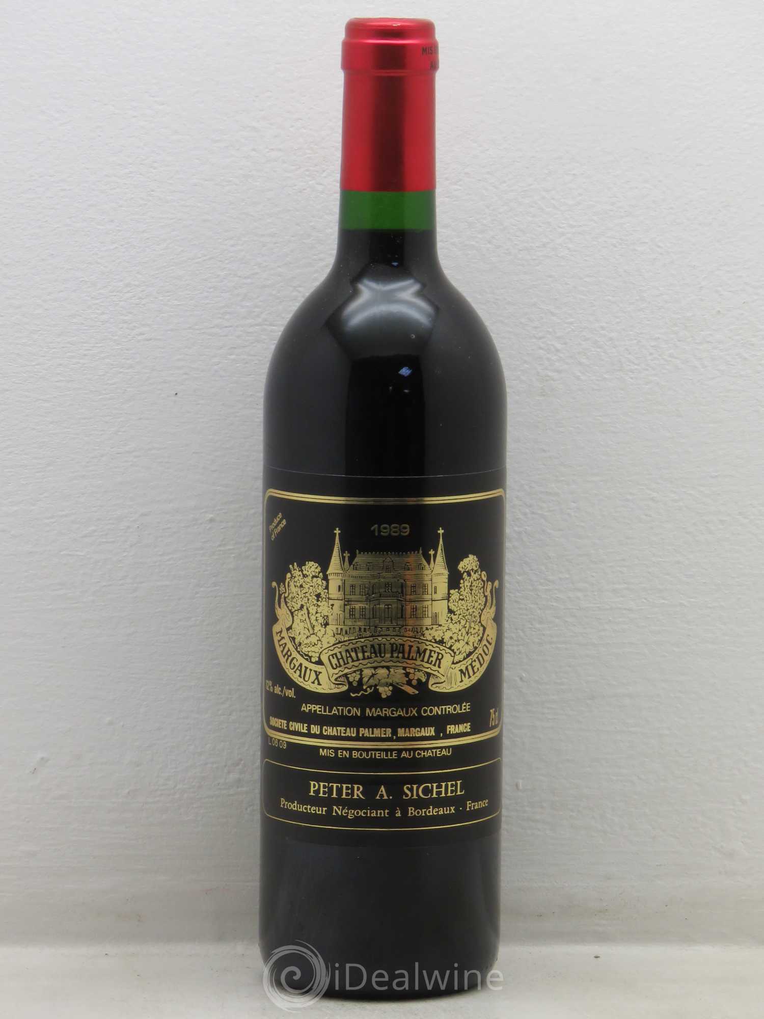 Château Palmer 3ème Grand Cru Classé 1989 - Lot de 1 bouteille - 0