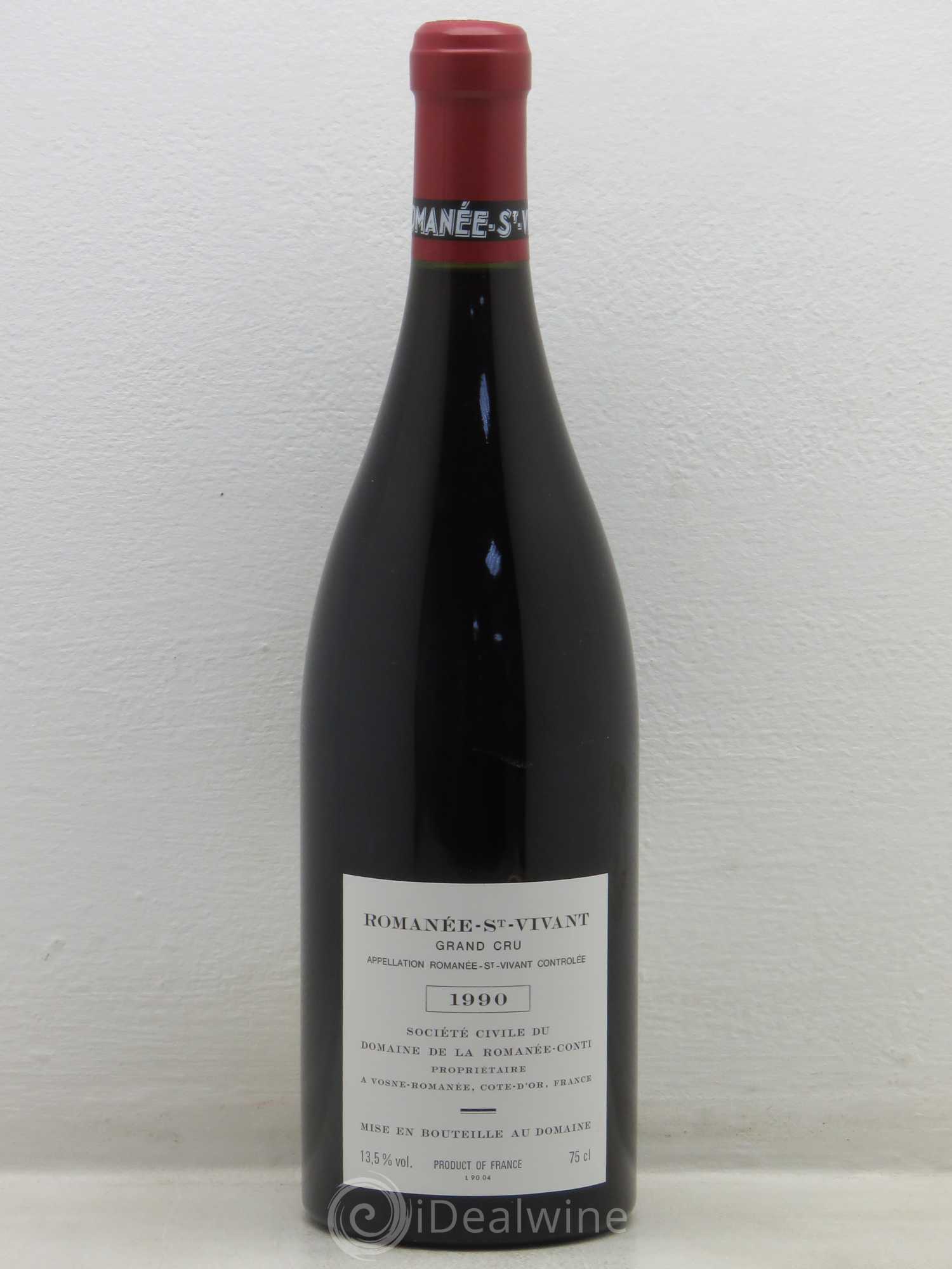 Romanée-Saint-Vivant Grand Cru Domaine de la Romanée-Conti 1990 - Lot de 1 bouteille - 1
