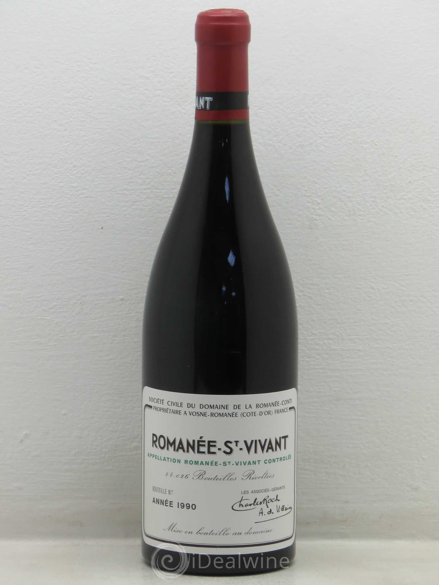 Romanée-Saint-Vivant Grand Cru Domaine de la Romanée-Conti 1990 - Lot de 1 bouteille - 0