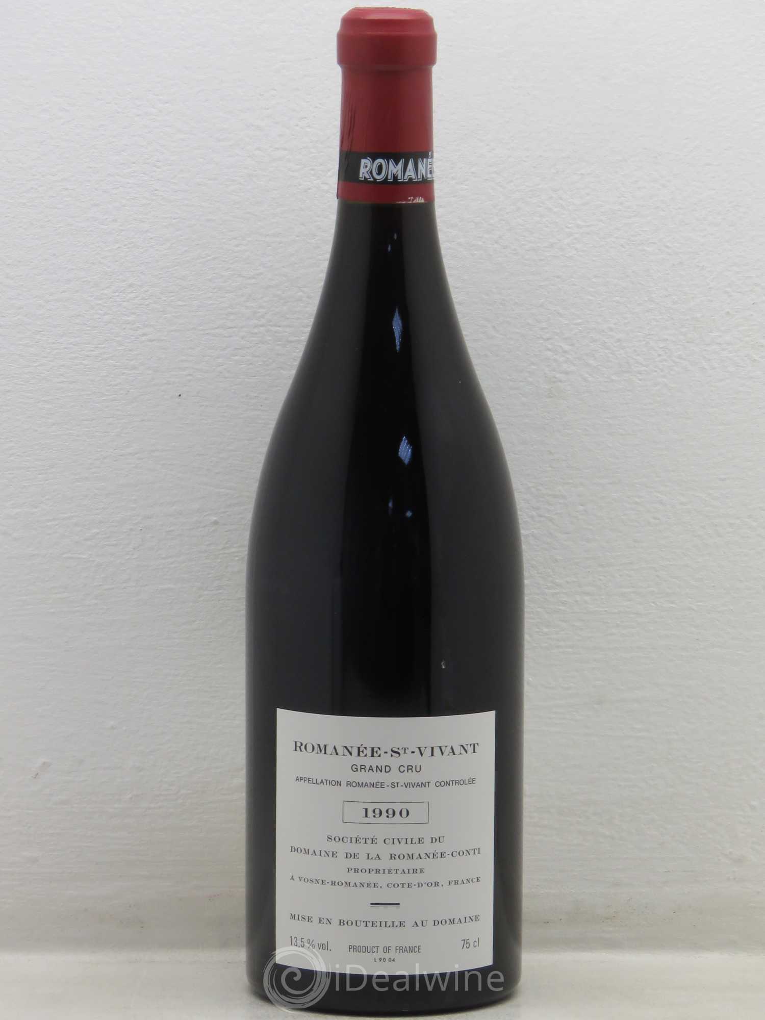 Romanée-Saint-Vivant Grand Cru Domaine de la Romanée-Conti 1990 - Lot de 1 bouteille - 1