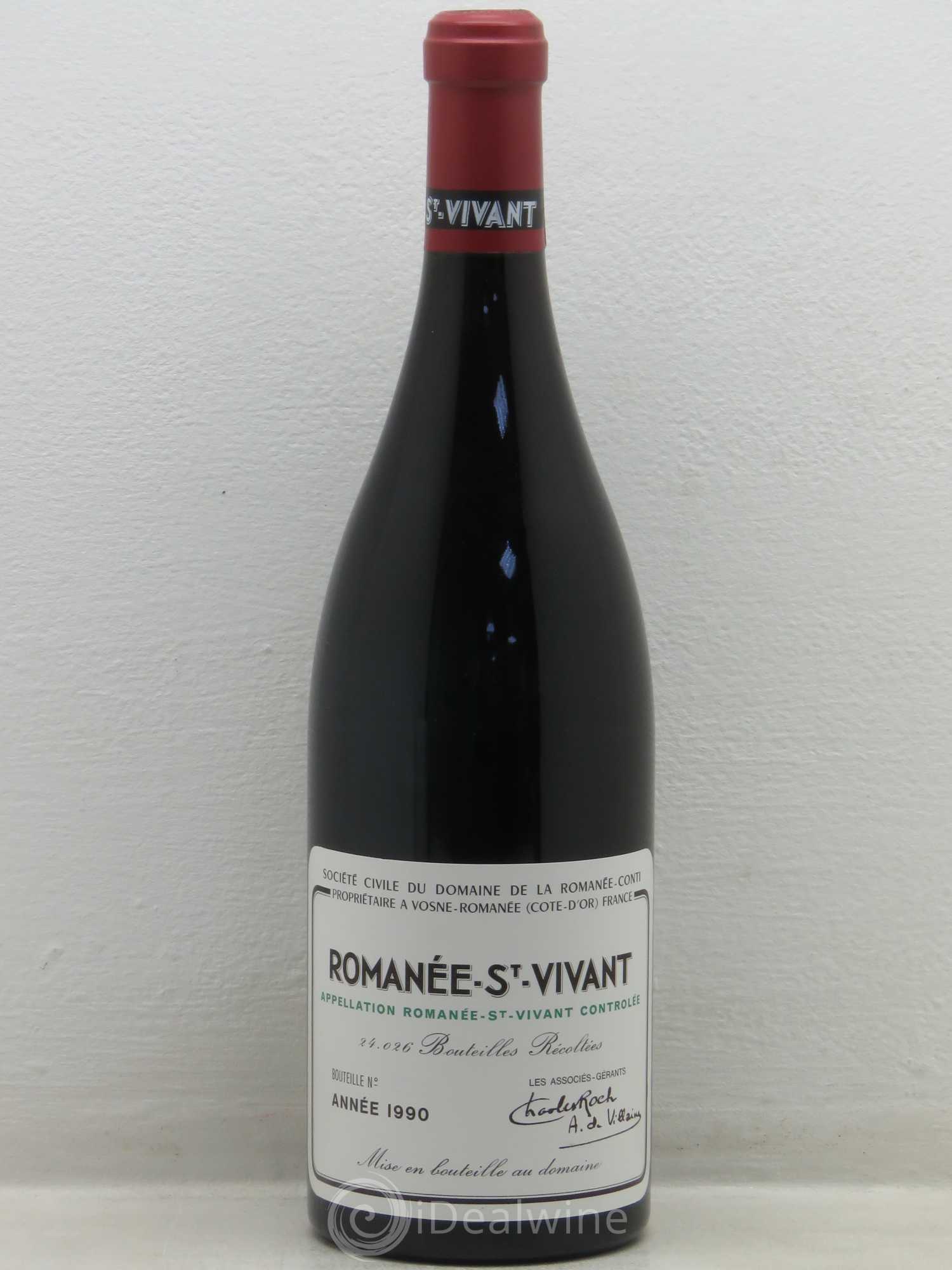 Romanée-Saint-Vivant Grand Cru Domaine de la Romanée-Conti 1990 - Lot de 1 bouteille - 0