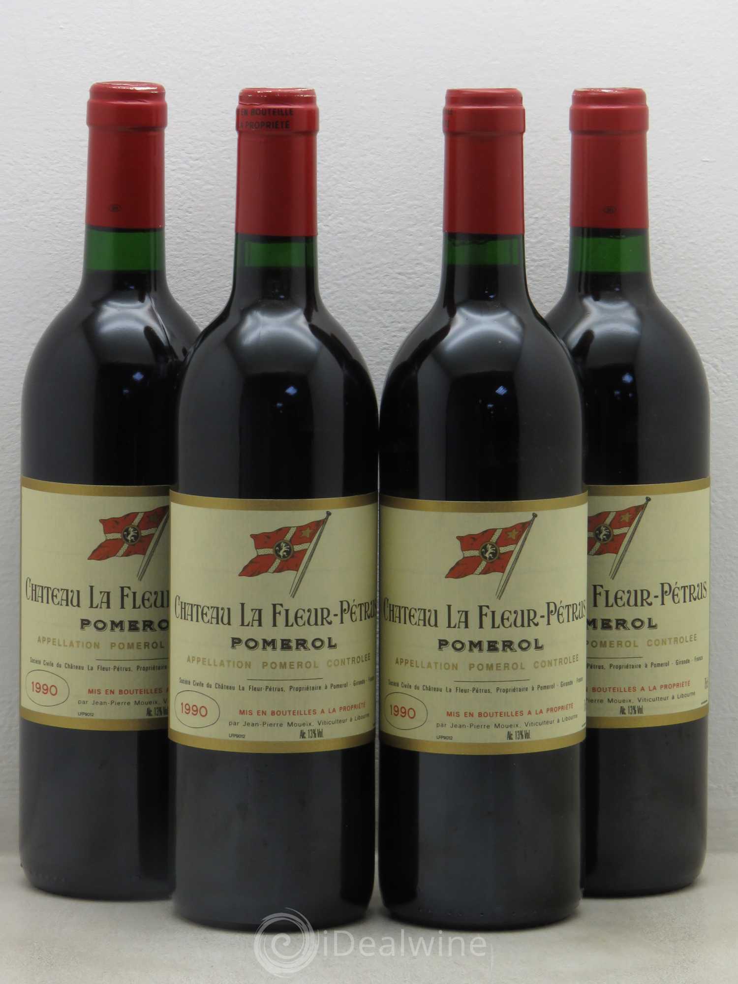 Château la Fleur Petrus 1990 - Lot de 4 bouteilles - 0