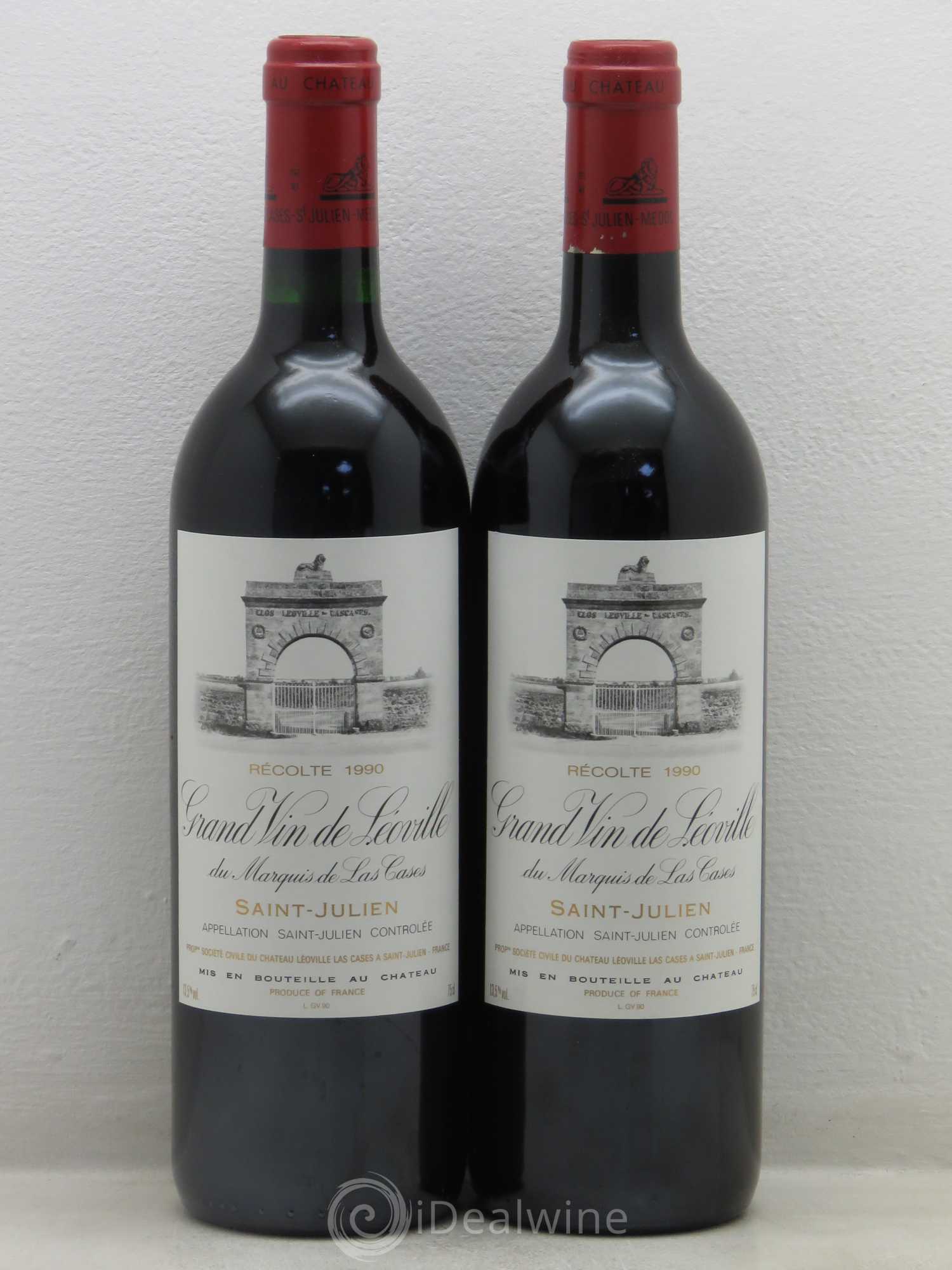 Château Léoville Las Cases 2ème Grand Cru Classé 1990 - Lot de 2 bouteilles - 0
