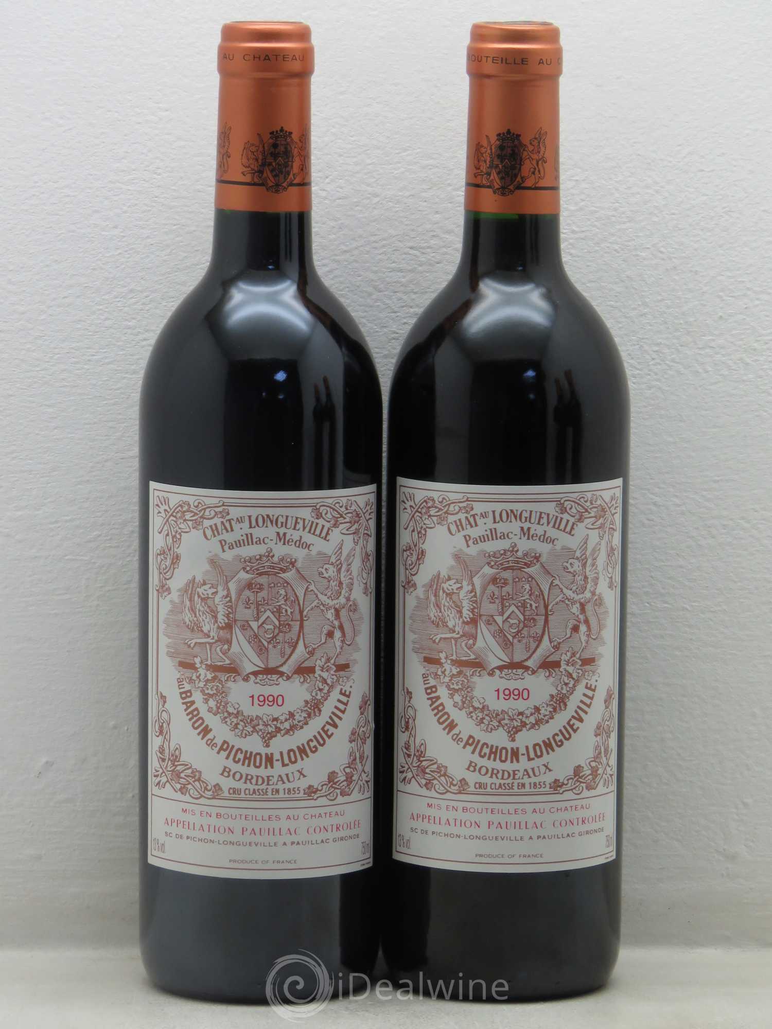 Pichon Longueville Baron 2ème Grand Cru Classé 1990 - Lot de 4 bouteilles - 2