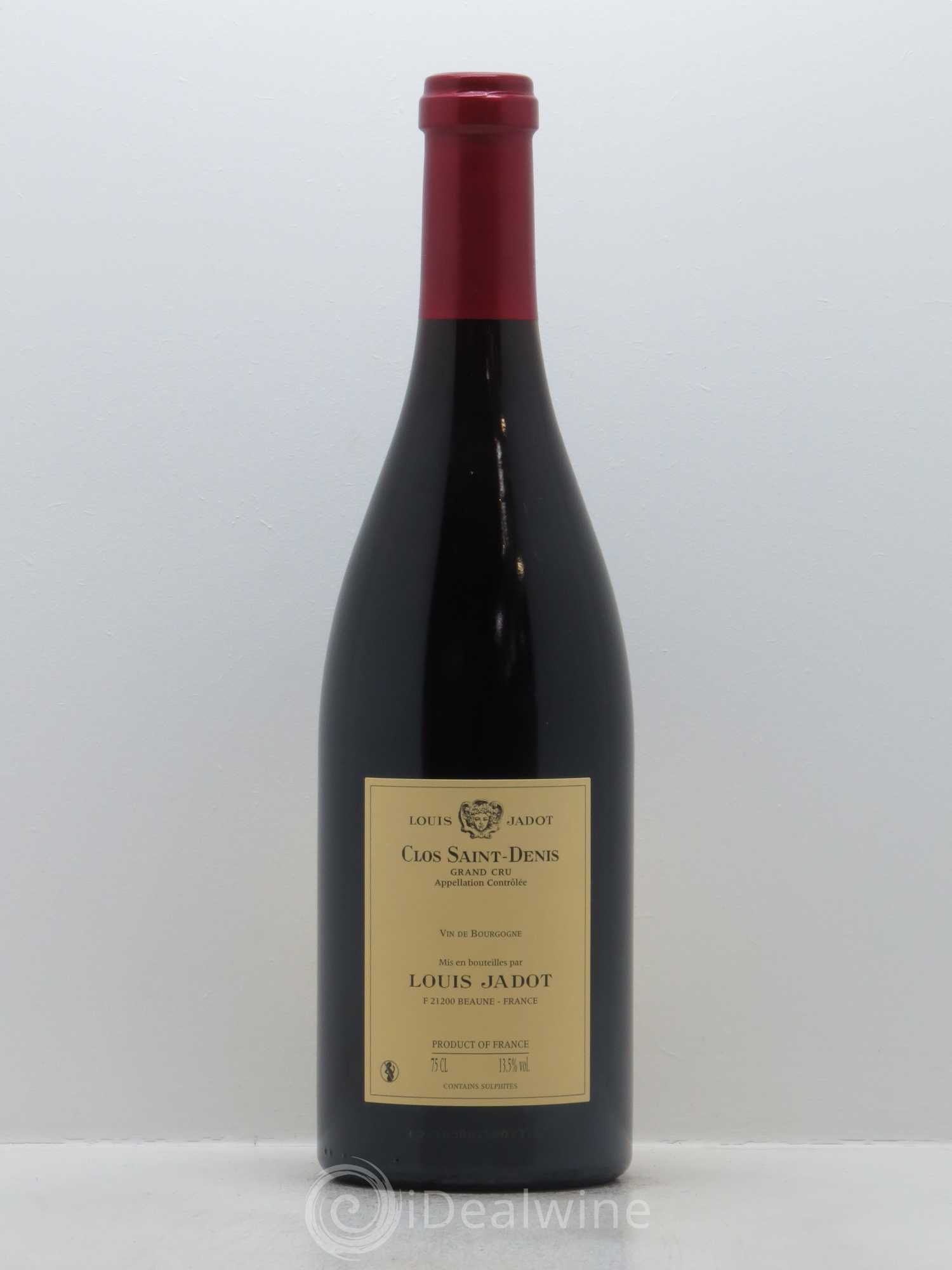 Clos Saint-Denis Grand Cru Maison Louis Jadot 2015 - Lot de 1 bouteille - 1