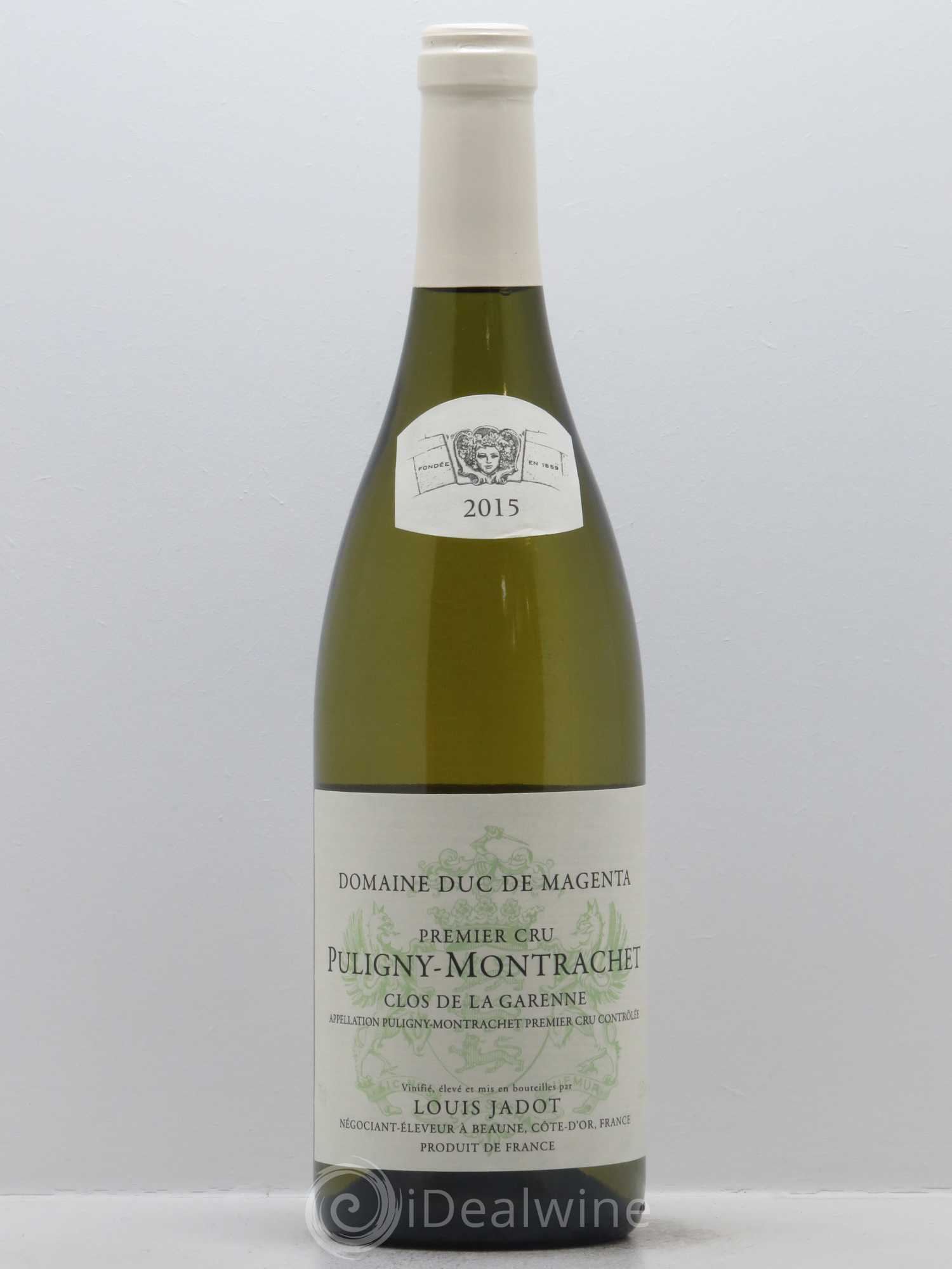 Puligny-Montrachet 1er Cru La Garenne - Domaine Duc de Magenta Maison Louis Jadot 2015 - Lot de 1 bouteille - 0