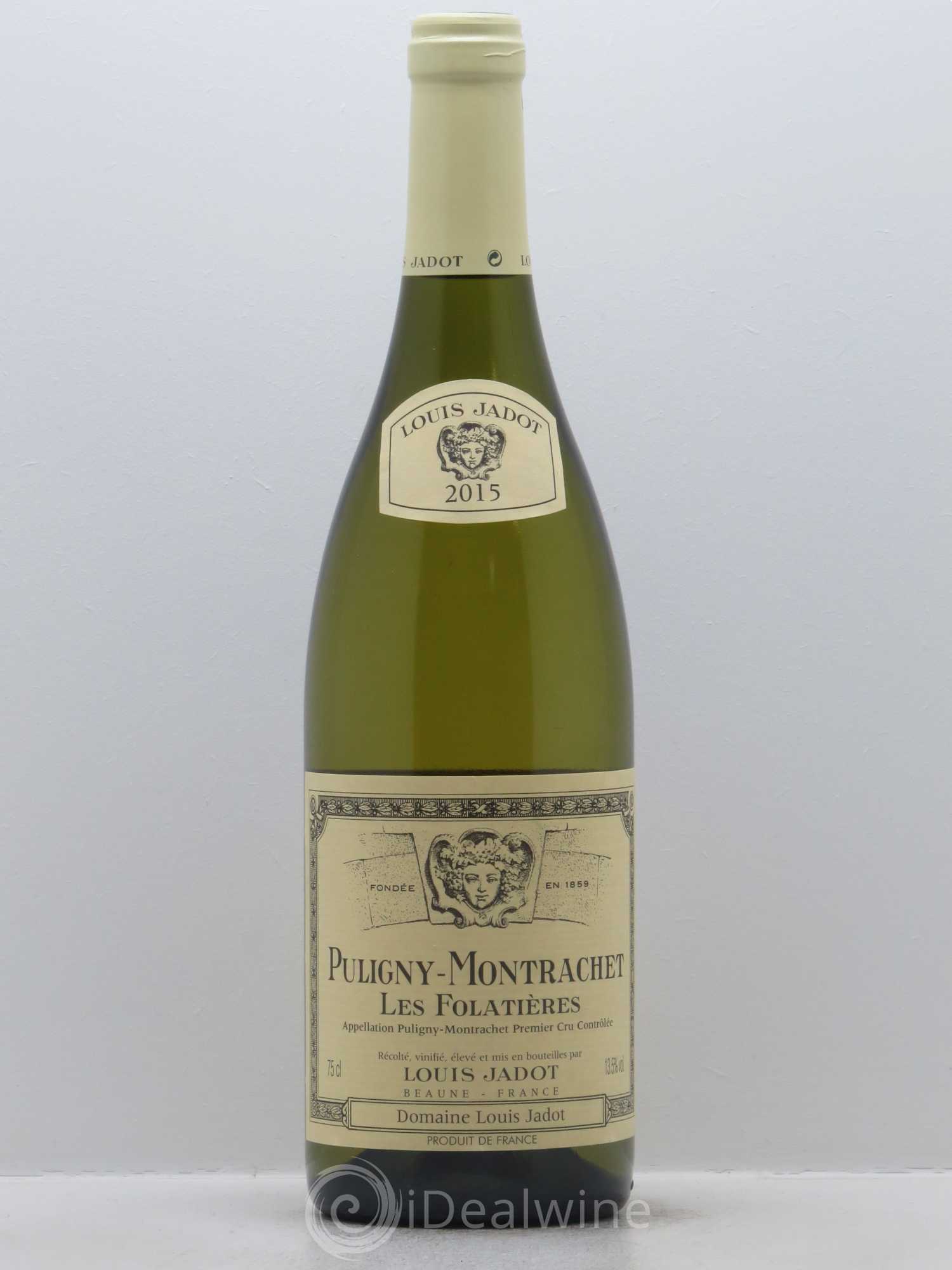 Puligny-Montrachet 1er Cru Les Folatières Domaine Louis Jadot 2015 - Lot de 1 bouteille - 0