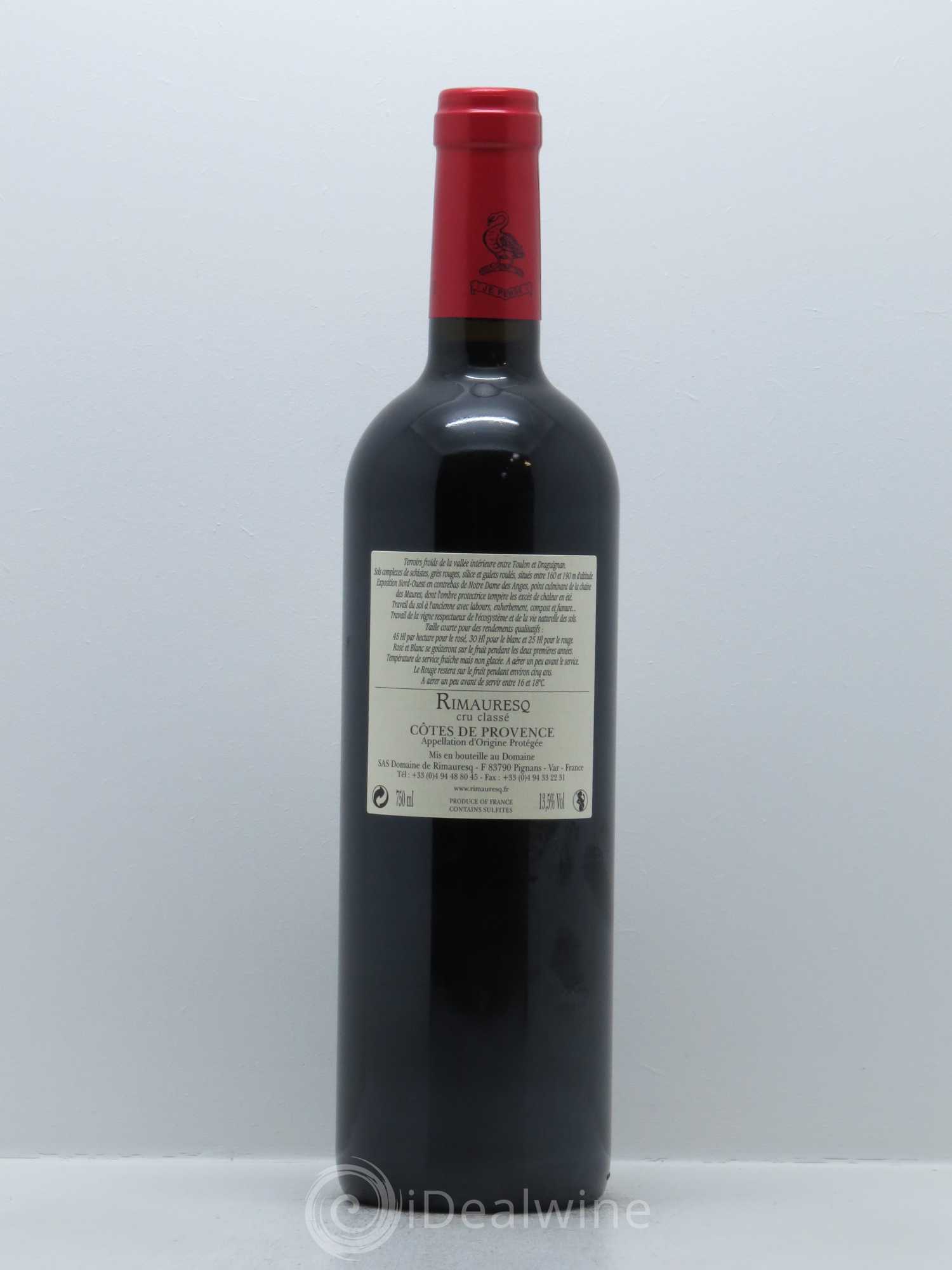 Côtes de Provence Rimauresq Cru Classé Classique de Rimauresq 2014 - Lot of 1 bottle - 1
