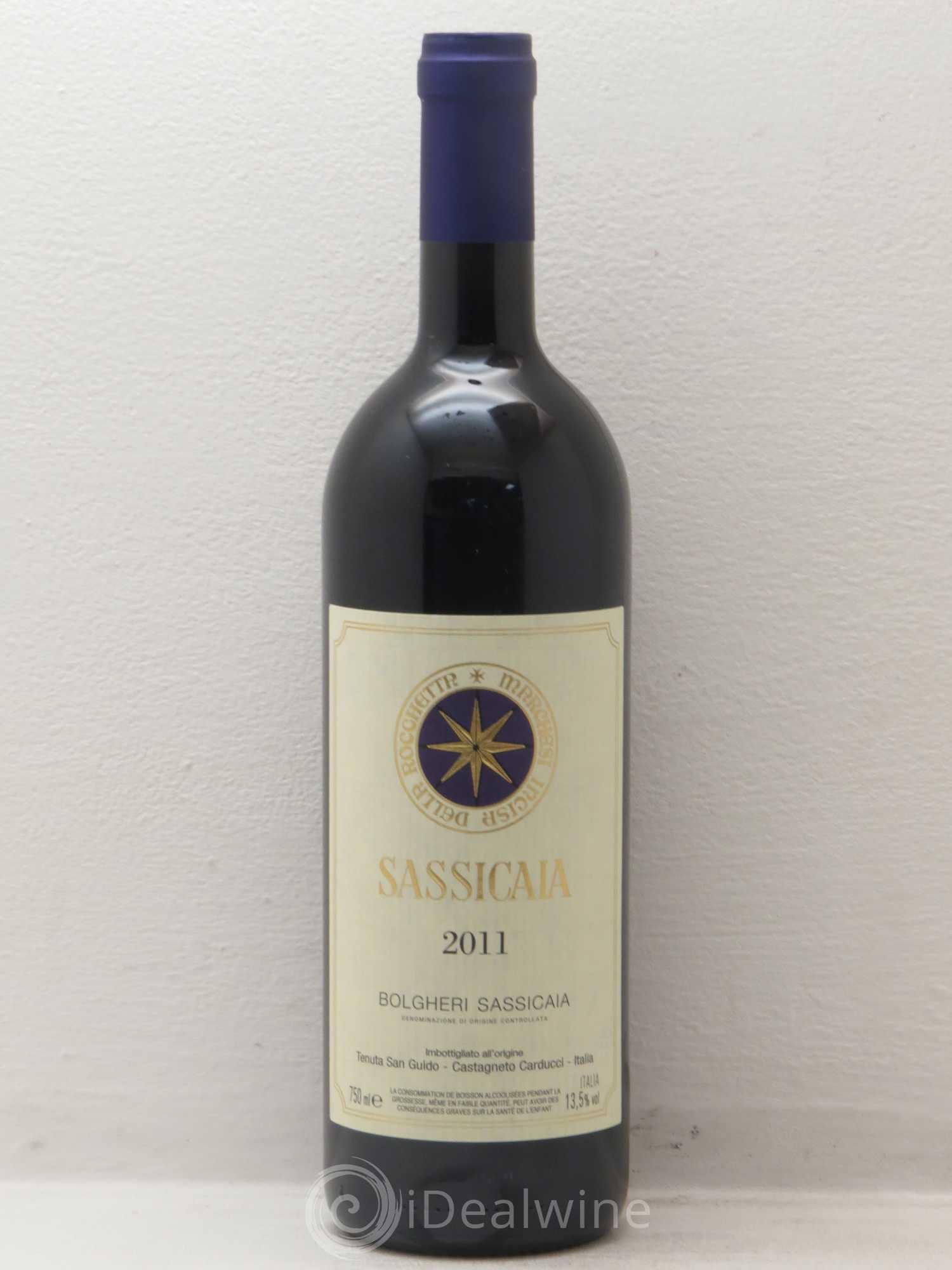 Bolgheri DOC Sassicaia Tenuta San Guido 2011 - Lot de 1 bouteille - 0