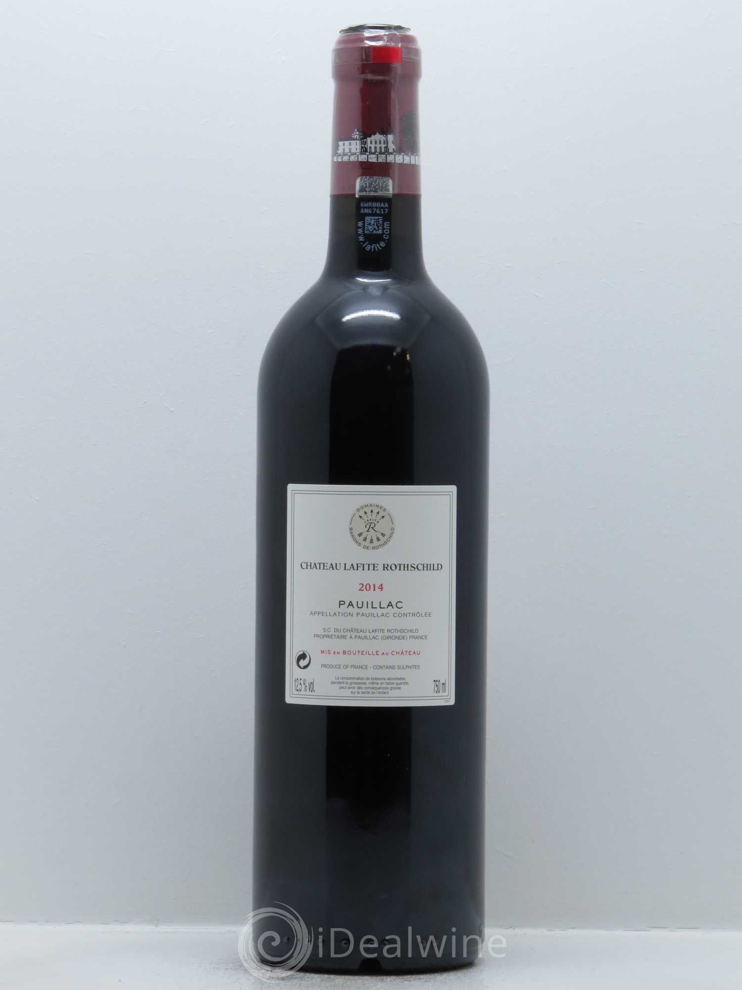 Château Lafite Rothschild 1er Grand Cru Classé 2014 - Lot de 1 bouteille - 1