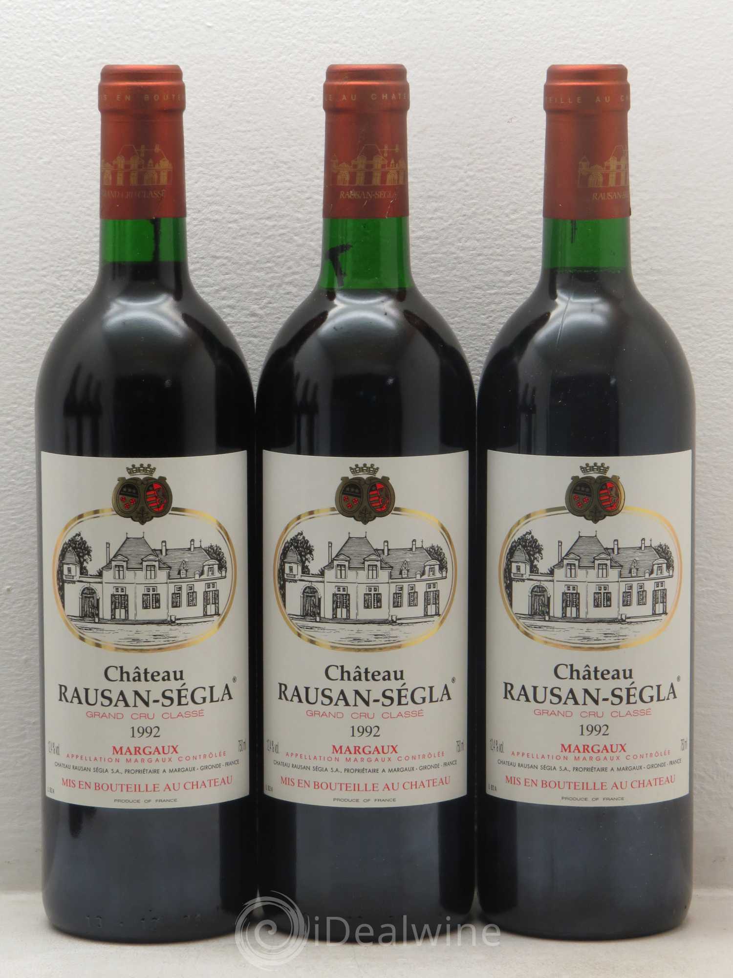 Château Rauzan Ségla Grand Cru Classé 1992 - Lot de 6 bouteilles - 1