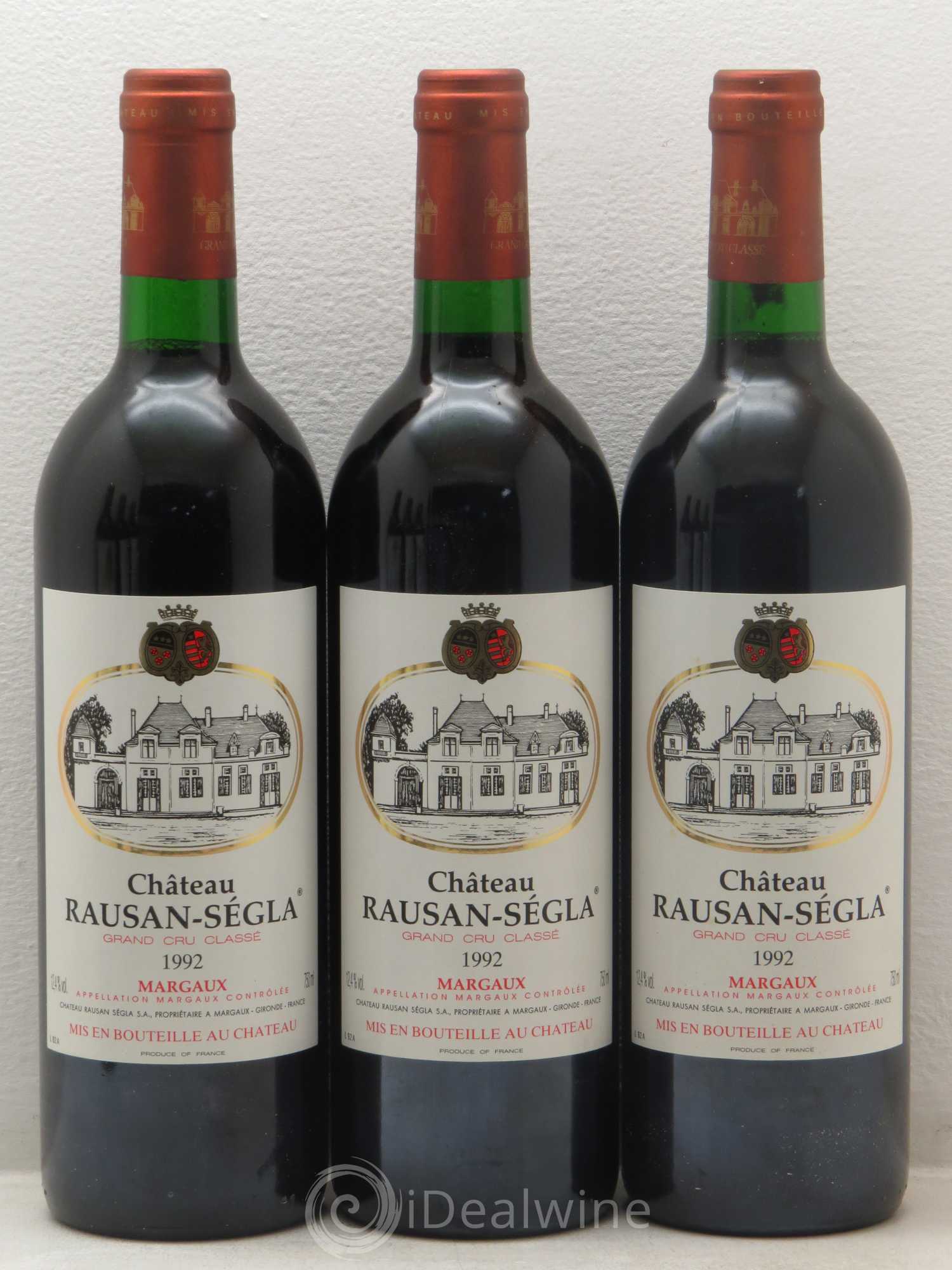Château Rauzan Ségla Grand Cru Classé 1992 - Lot de 6 bouteilles - 1