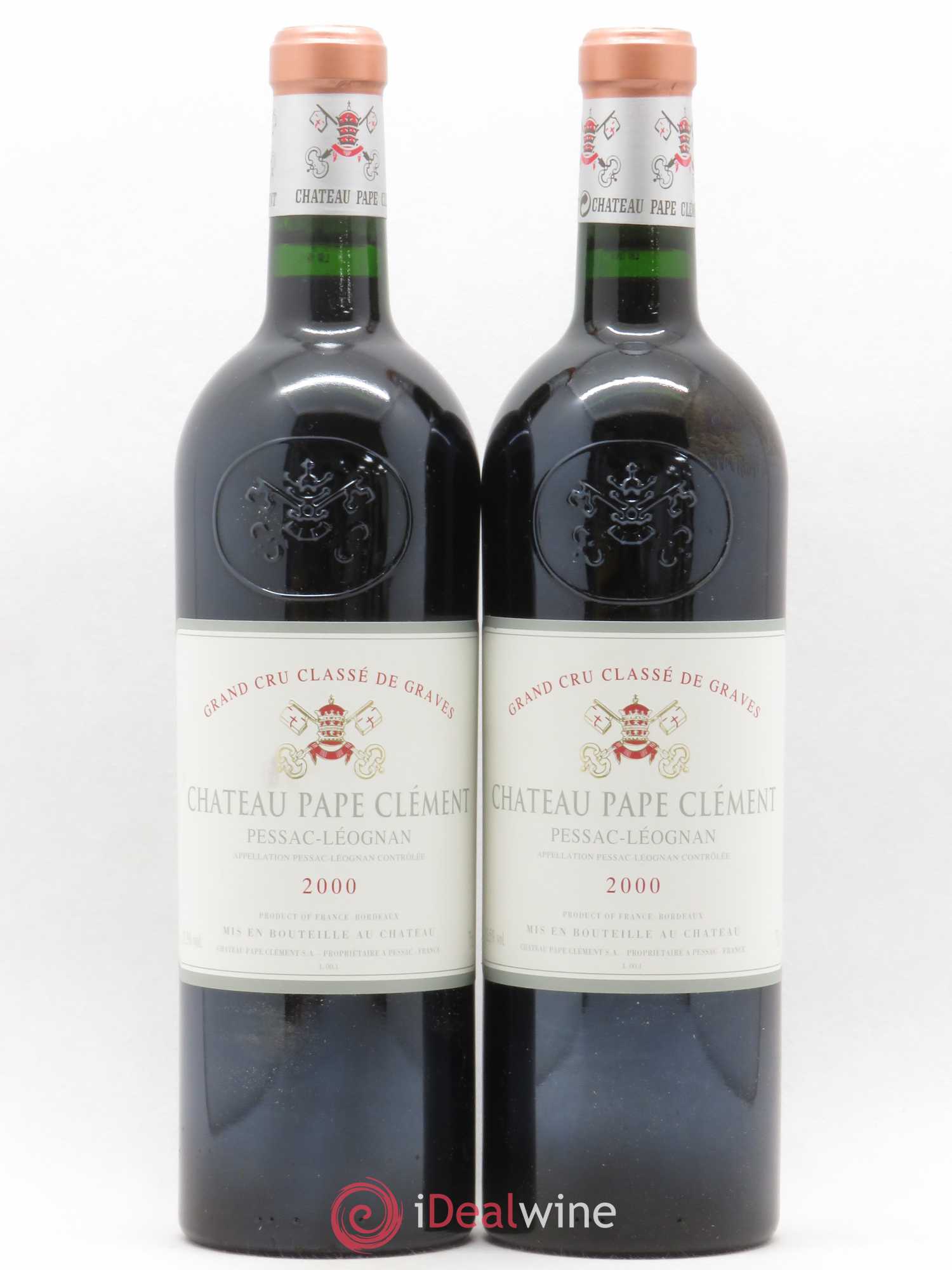 Château Pape Clément Cru Classé de Graves 2000 - Lot de 2 bouteilles - 0