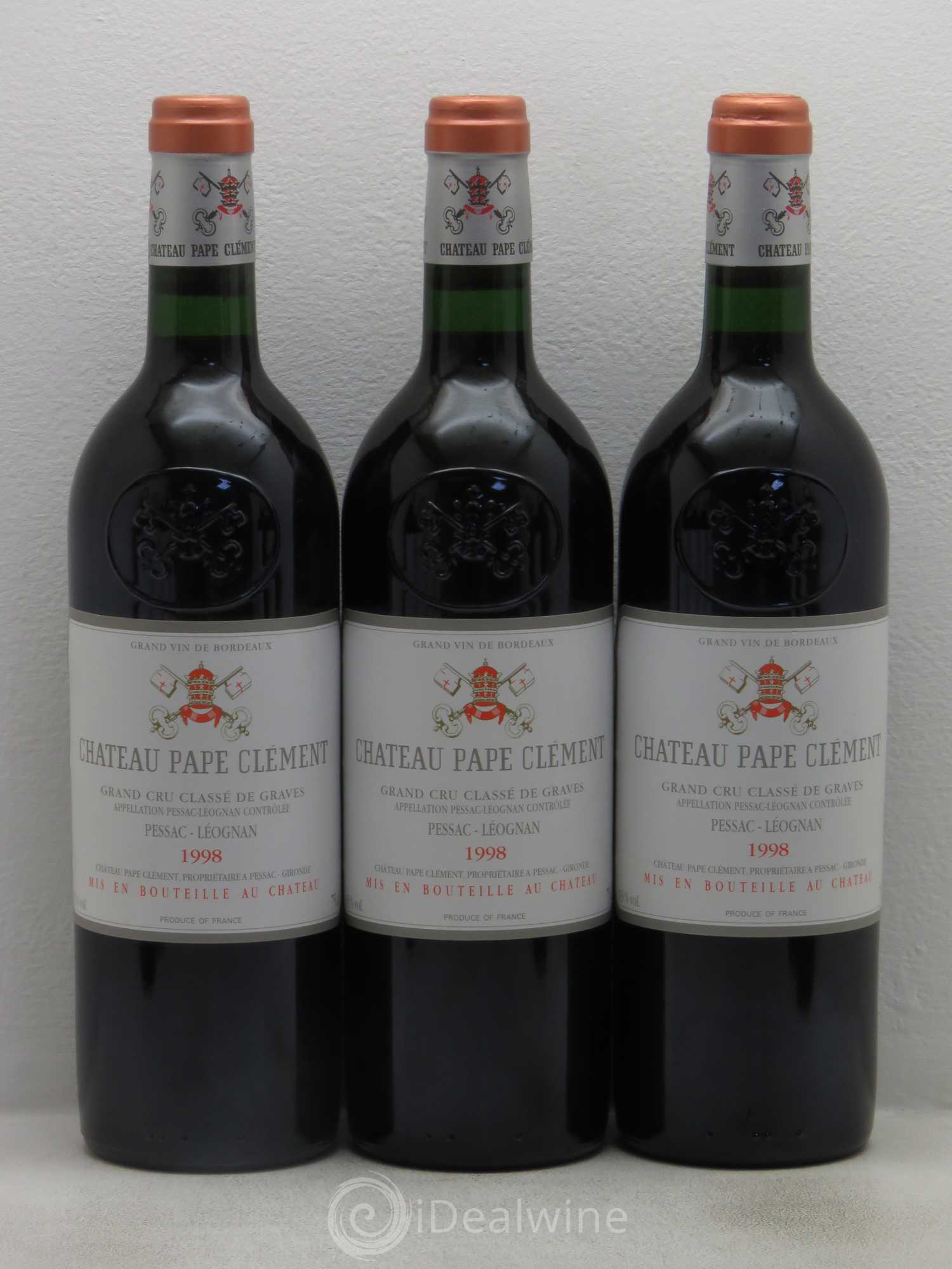 Château Pape Clément Cru Classé de Graves 1998 - Lot de 12 bouteilles - 2