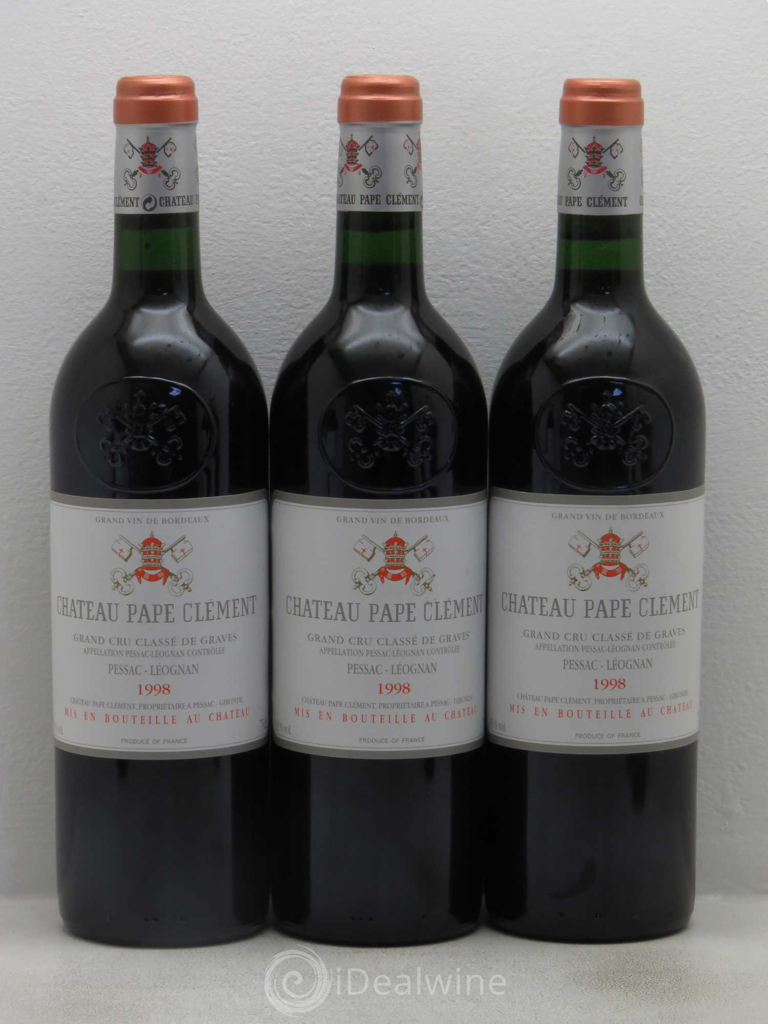 Château Pape Clément Cru Classé de Graves 1998 - Lot de 12 bouteilles - 3