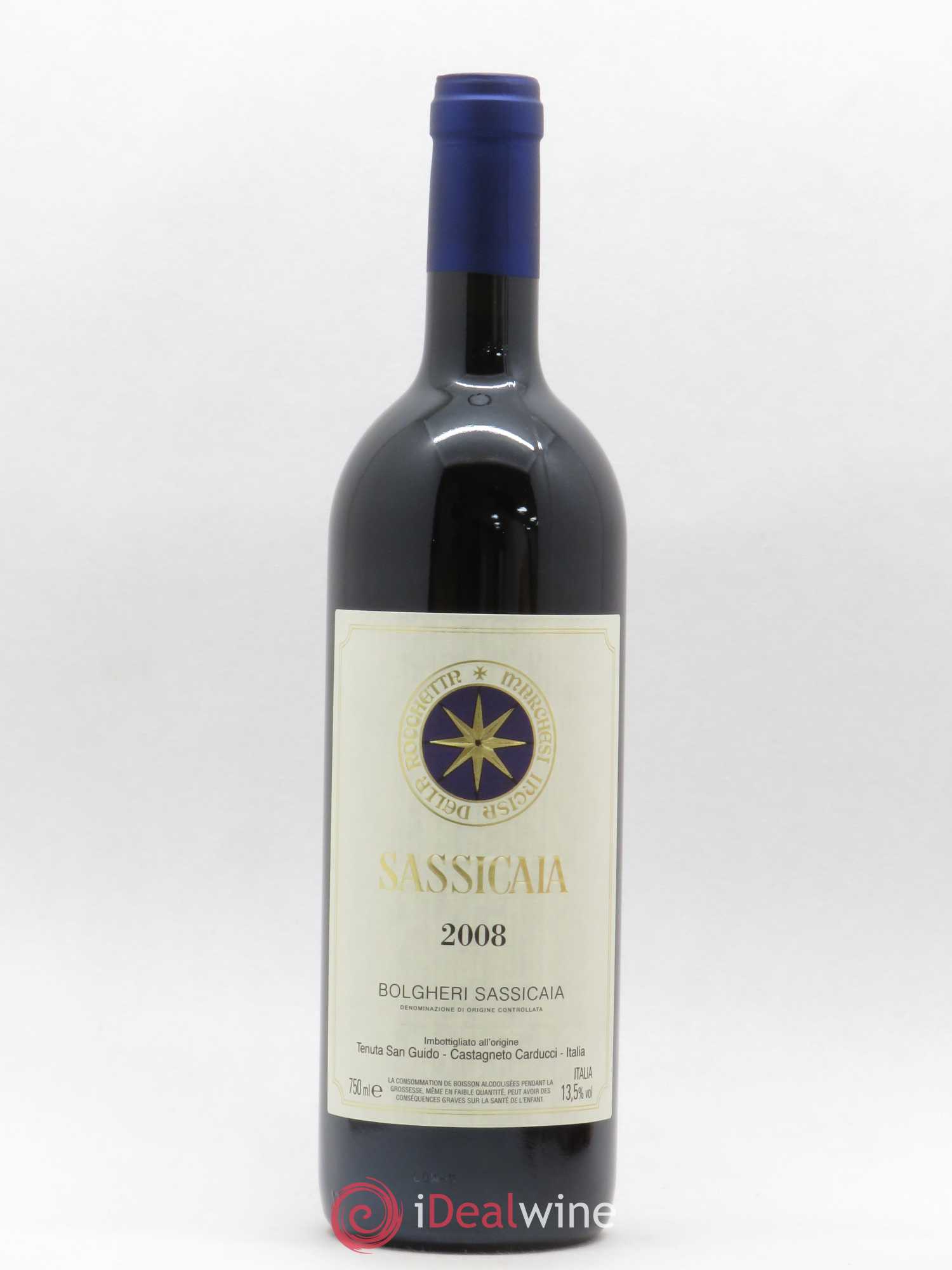Bolgheri DOC Sassicaia Tenuta San Guido 2008 - Lot de 1 bouteille - 0