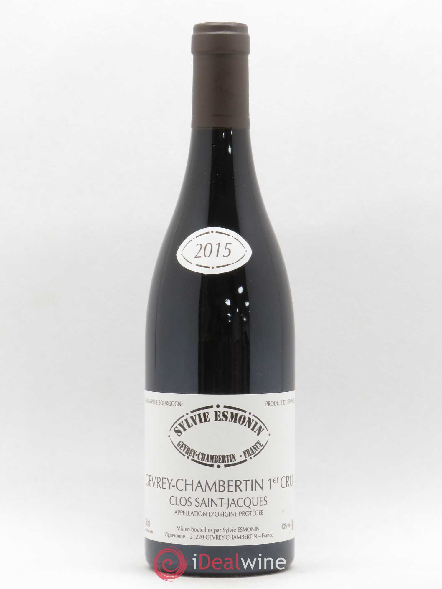 Gevrey-Chambertin 1er Cru Clos Saint Jacques Sylvie Esmonin 2015 - Lot de 1 bouteille - 0
