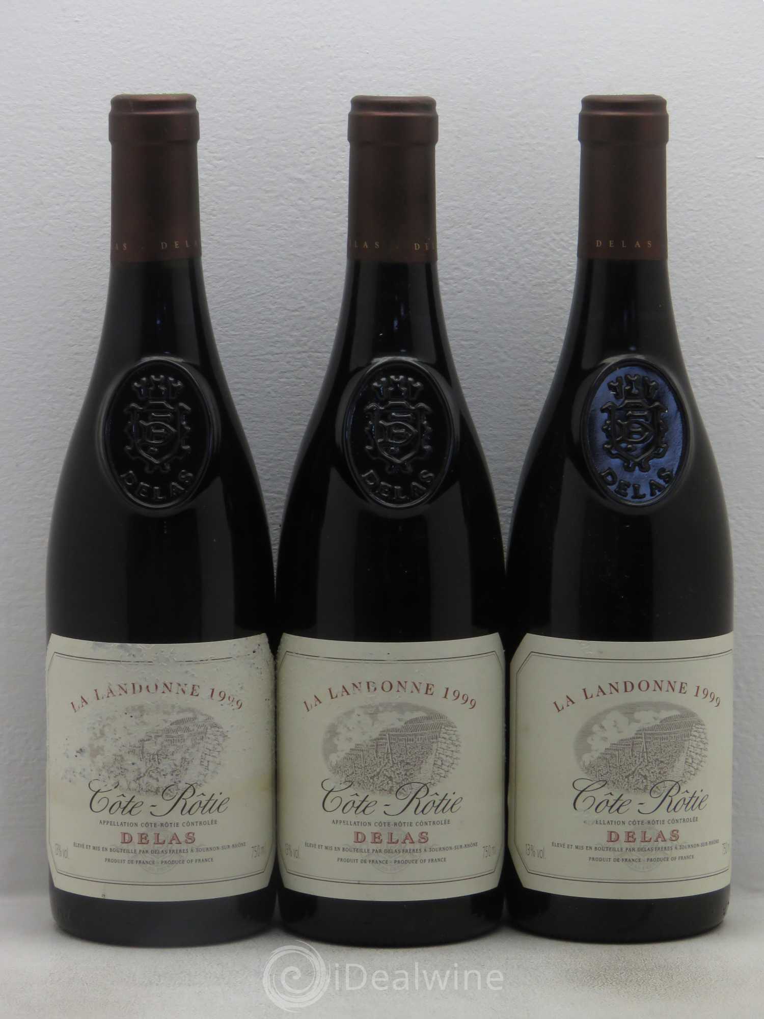 Côte-Rôtie La Landonne Delas Frères 1999 - Lot de 3 bouteilles - 0